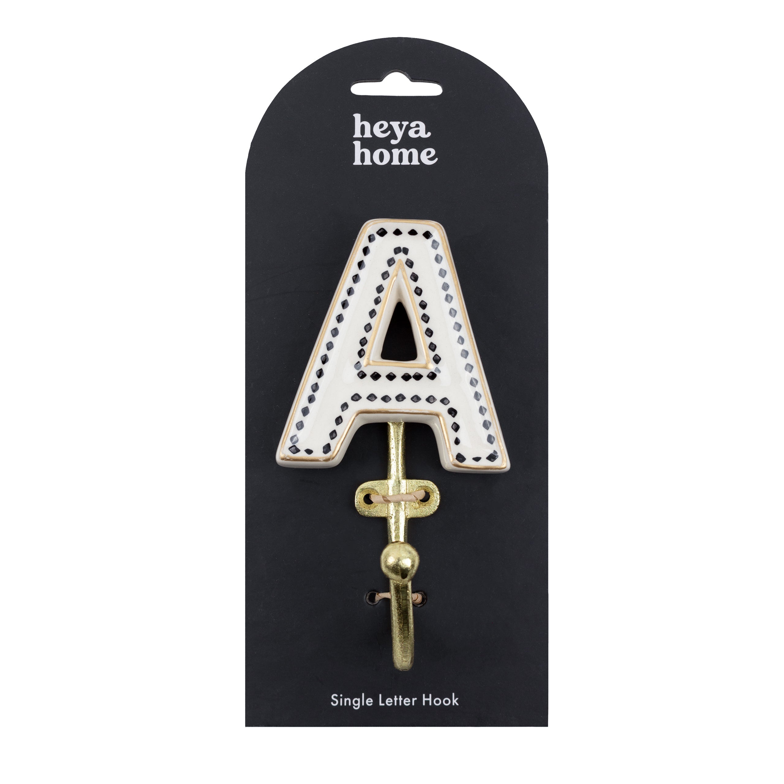 Alphabet A Set of 1 Wall Hooks