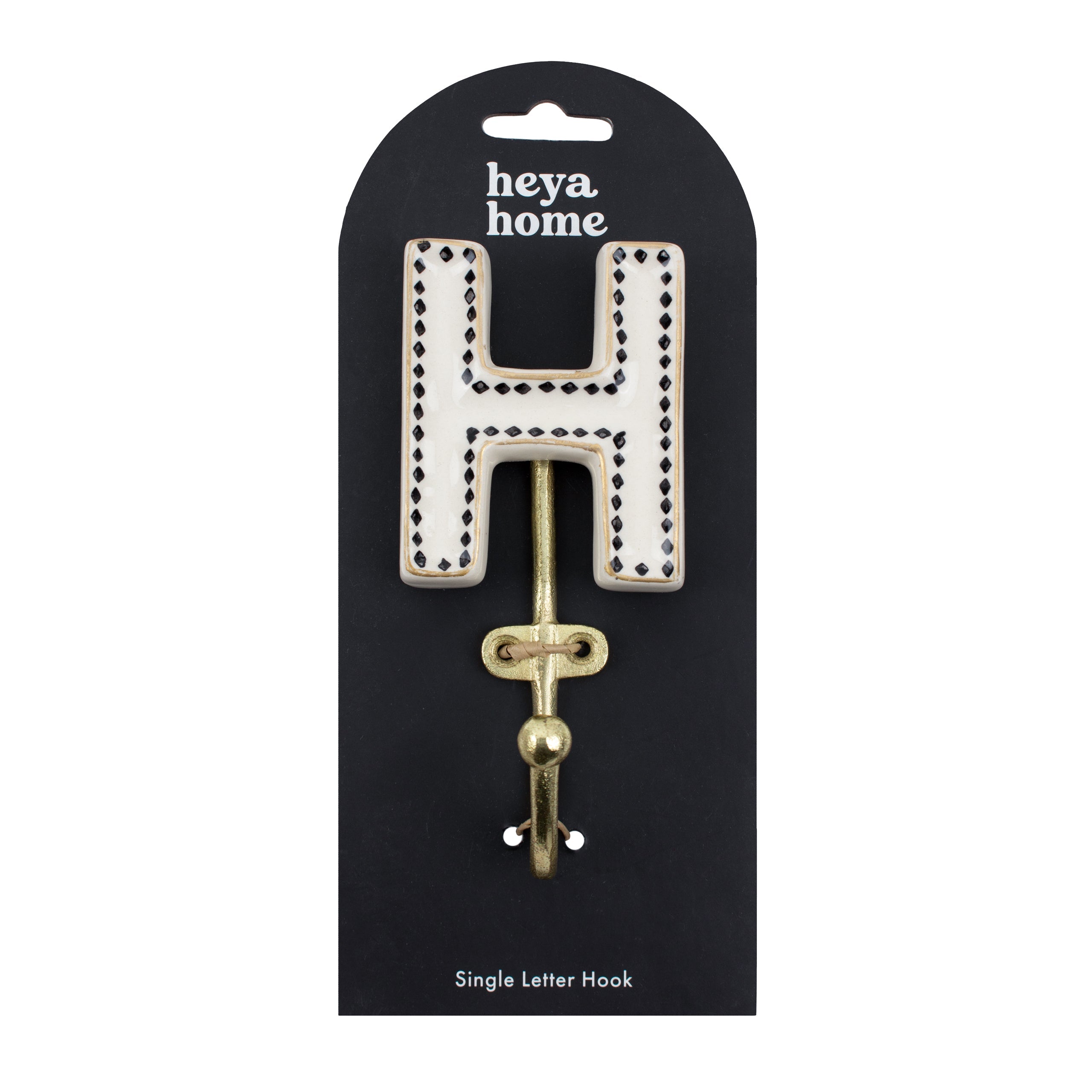 Alphabet H Set of 1 Wall Hooks