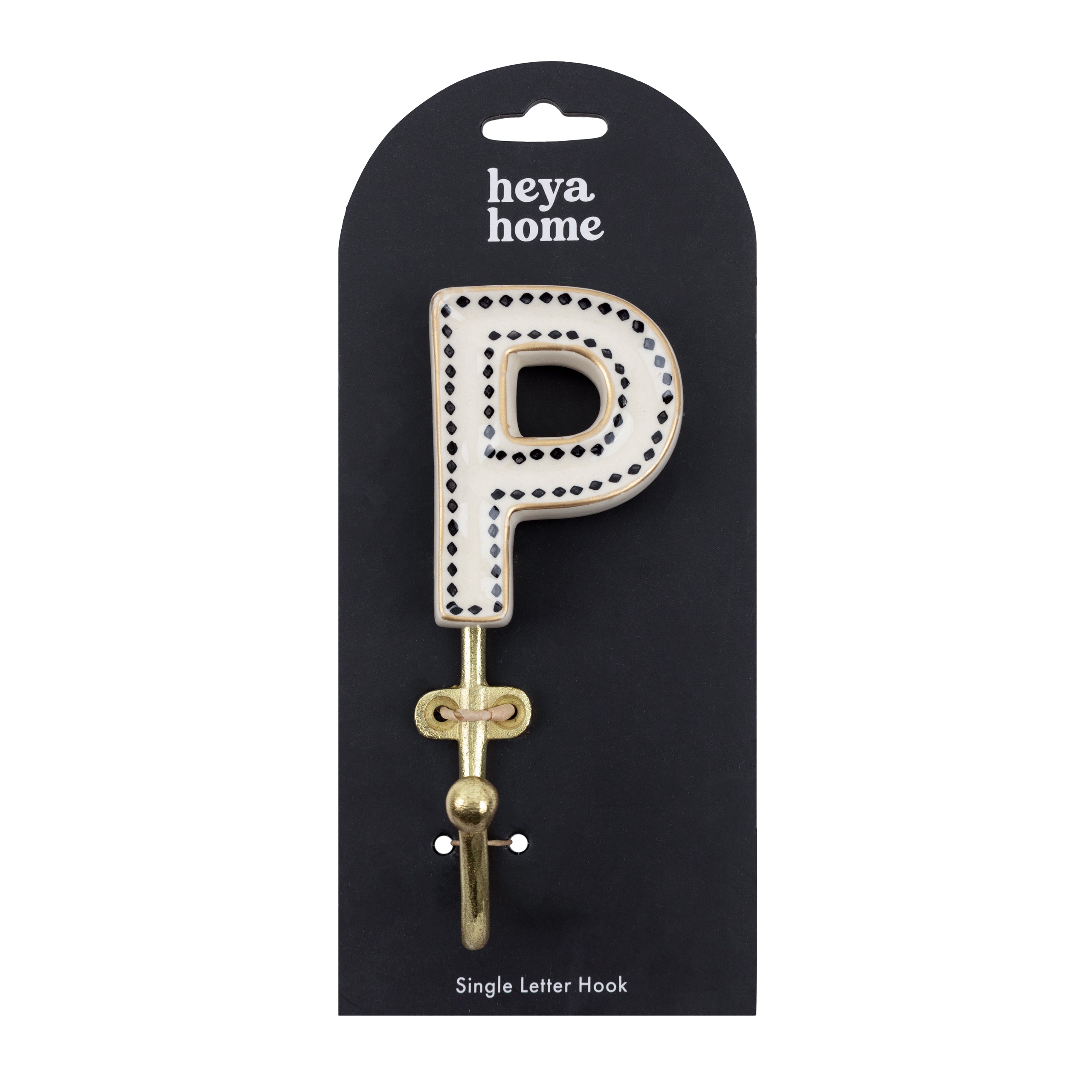 Alphabet P Set of 1 Wall Hooks