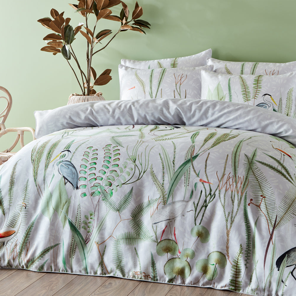 Aaliyah Botanical 100% Cotton Duvet Cover Set