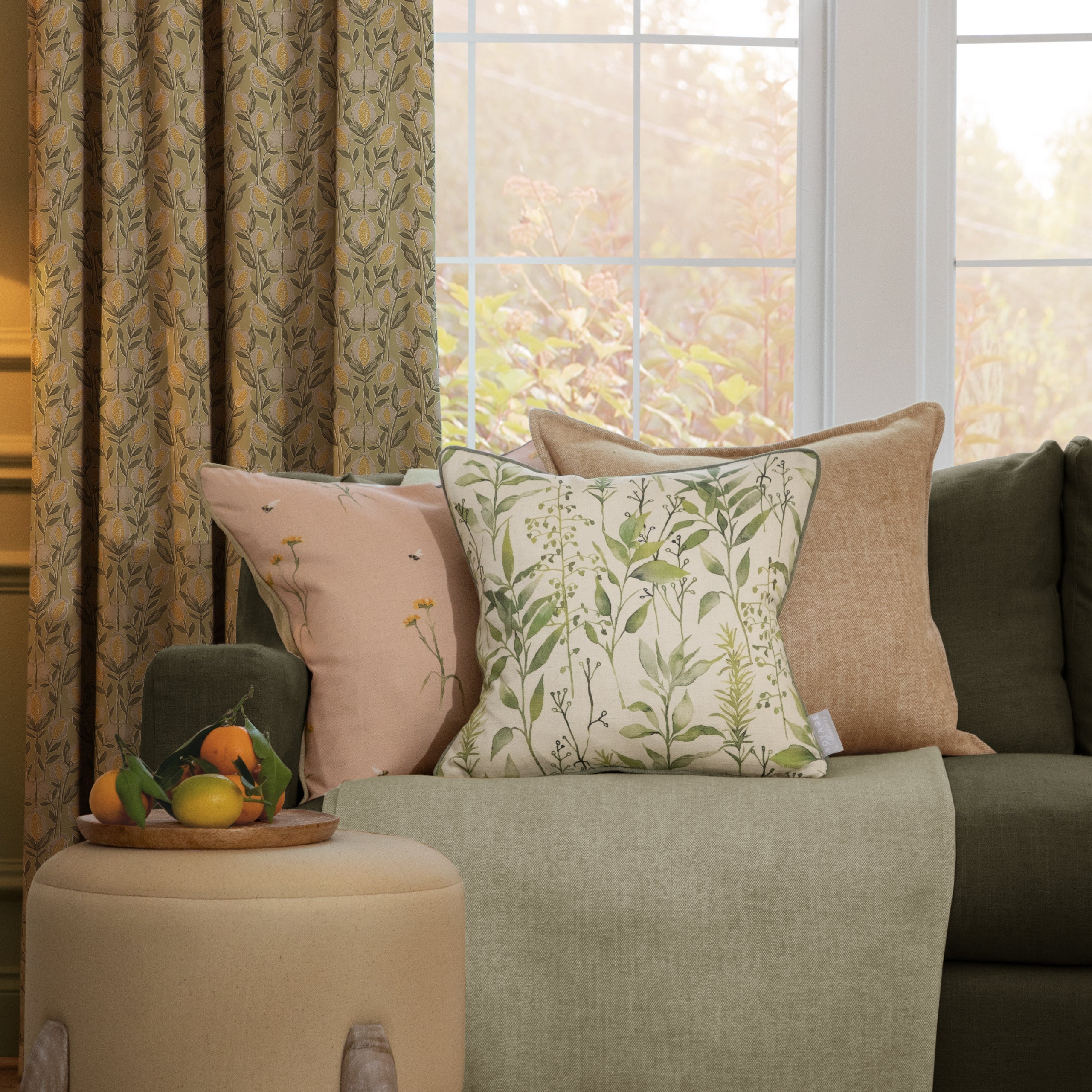 Aberduna Printed Piped Cushion