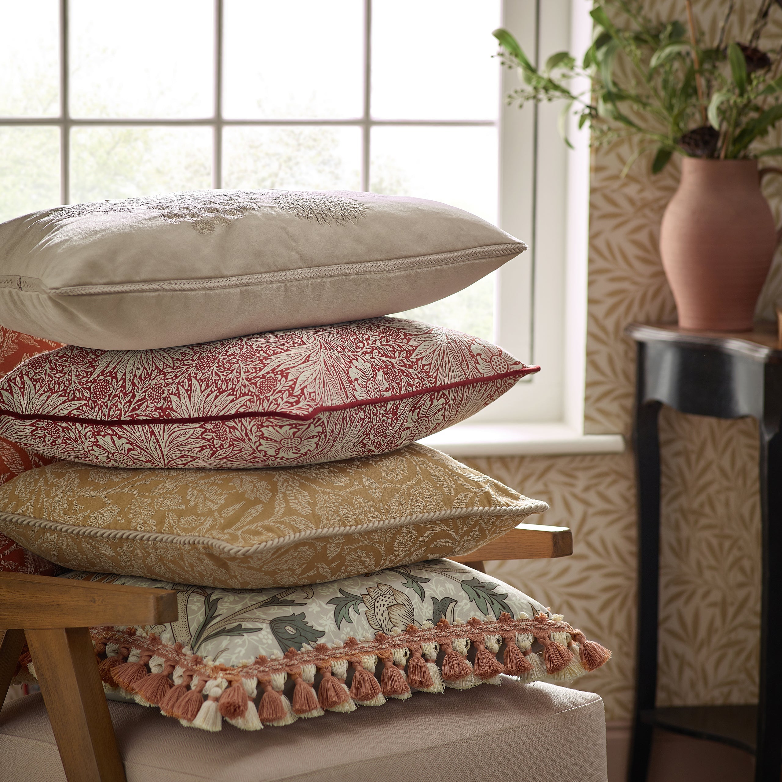 Acorn Tonal Jacquard Cushion