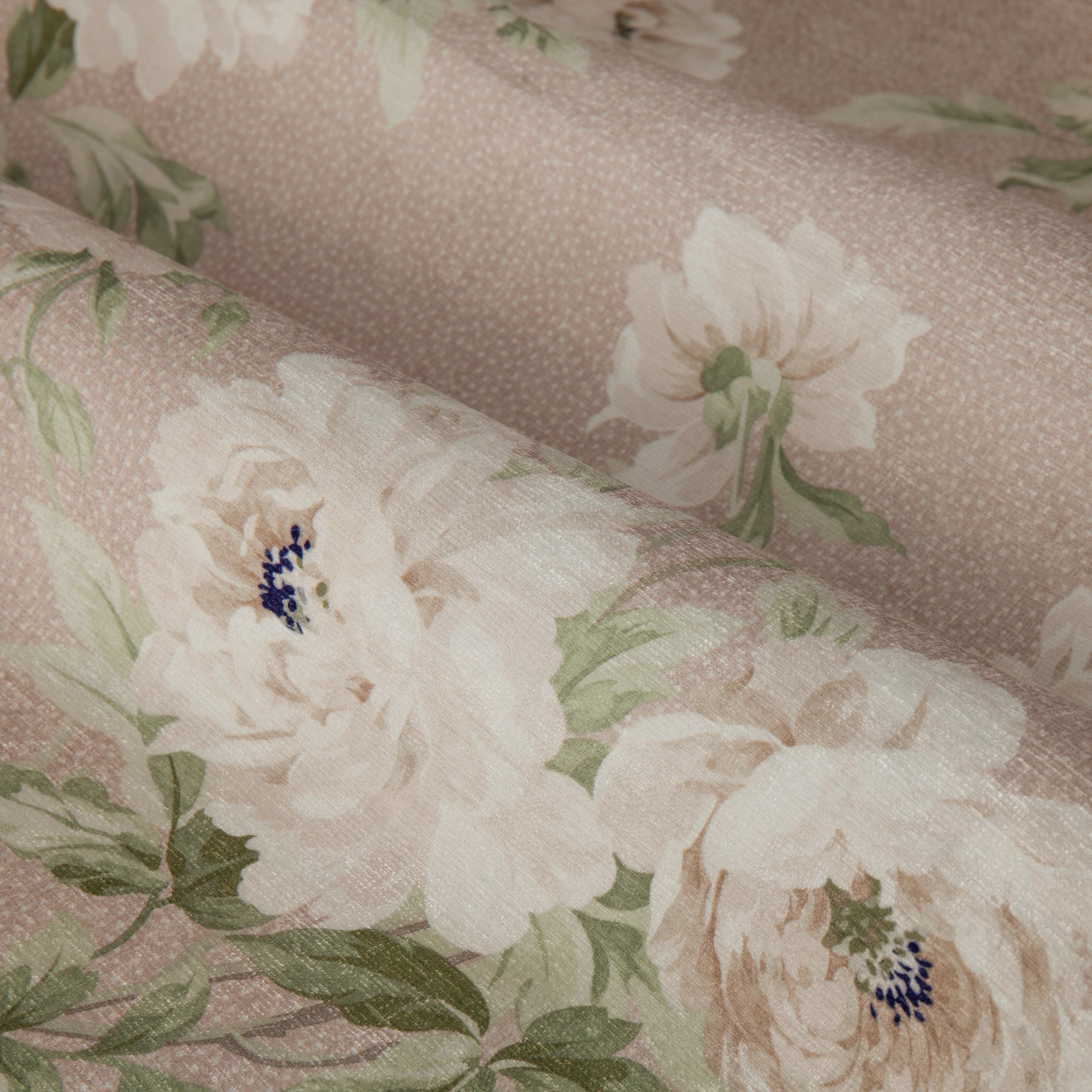 Adele Floral Chenille Pencil Pleat Curtains