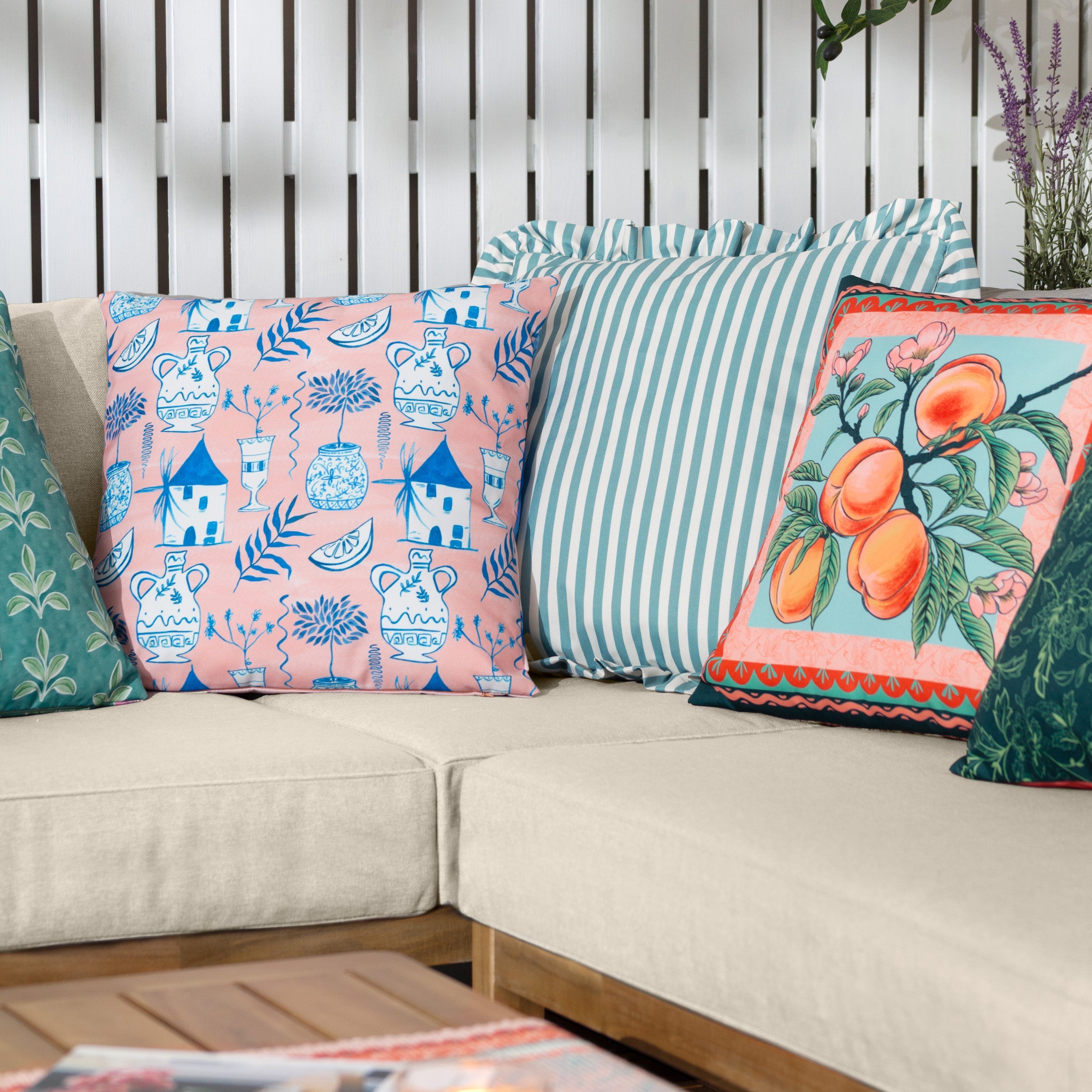 Aegina Printed Outdoor Cushion