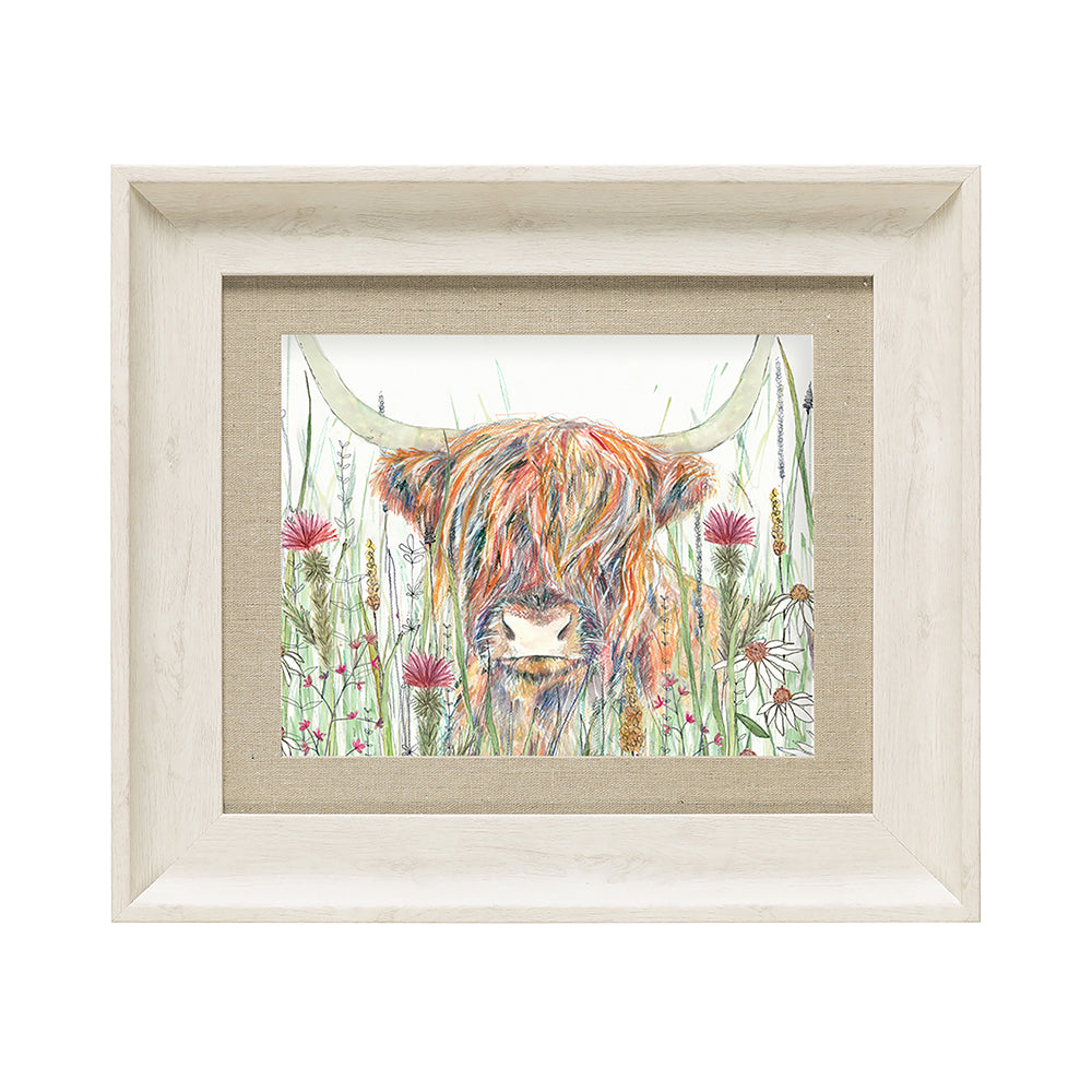 Alfie Highland Cow Framed Print
