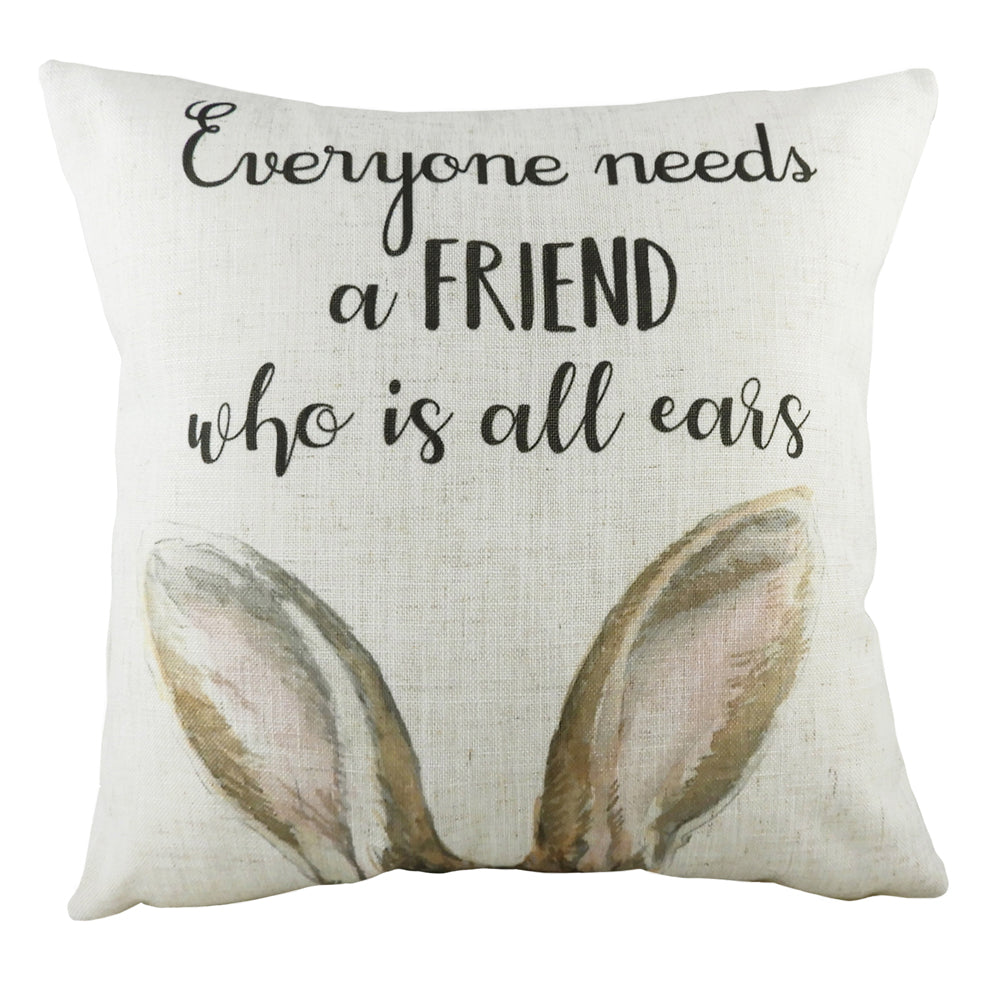 All Ears Hare Cushion Natural