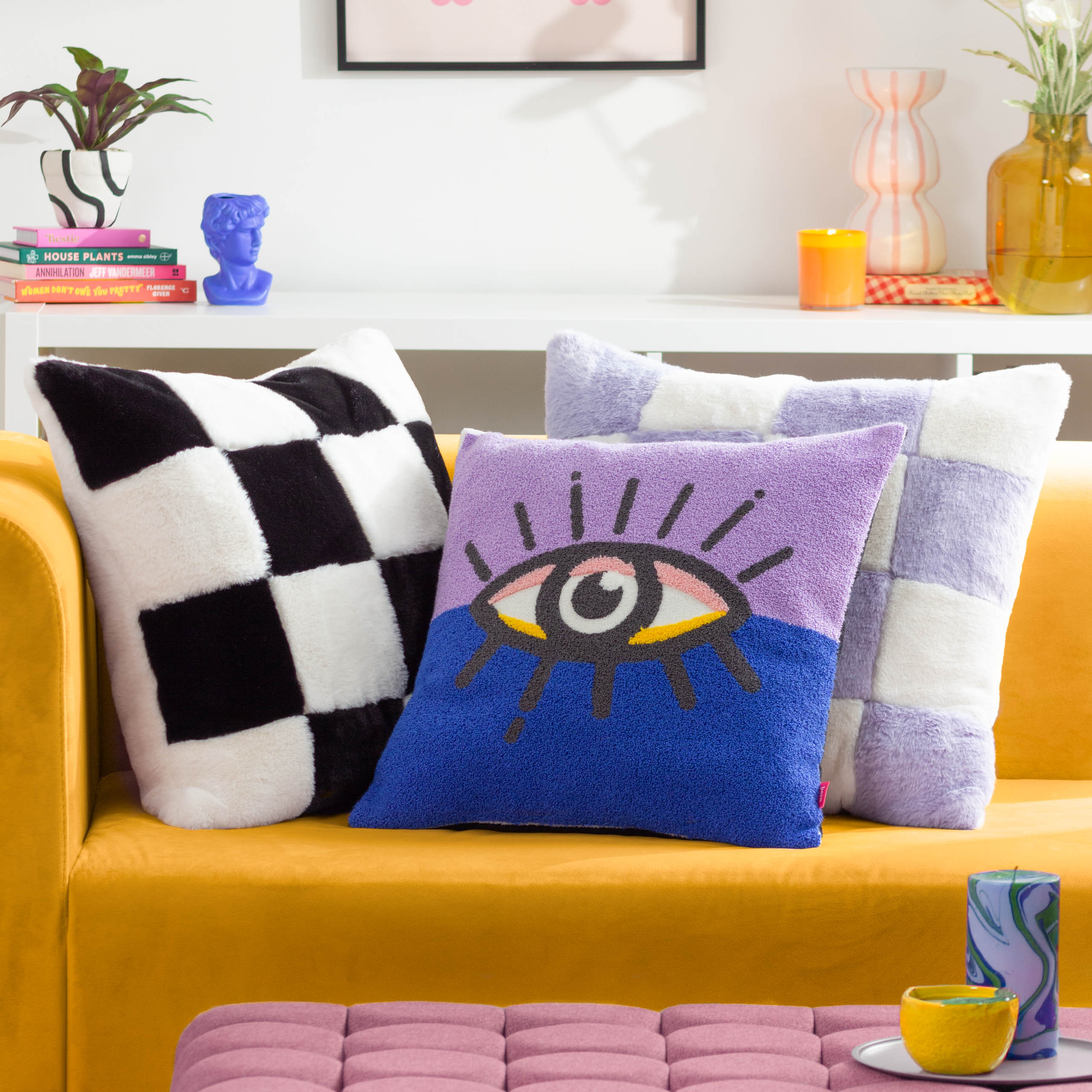 All Eyes On You Boucle Cushion