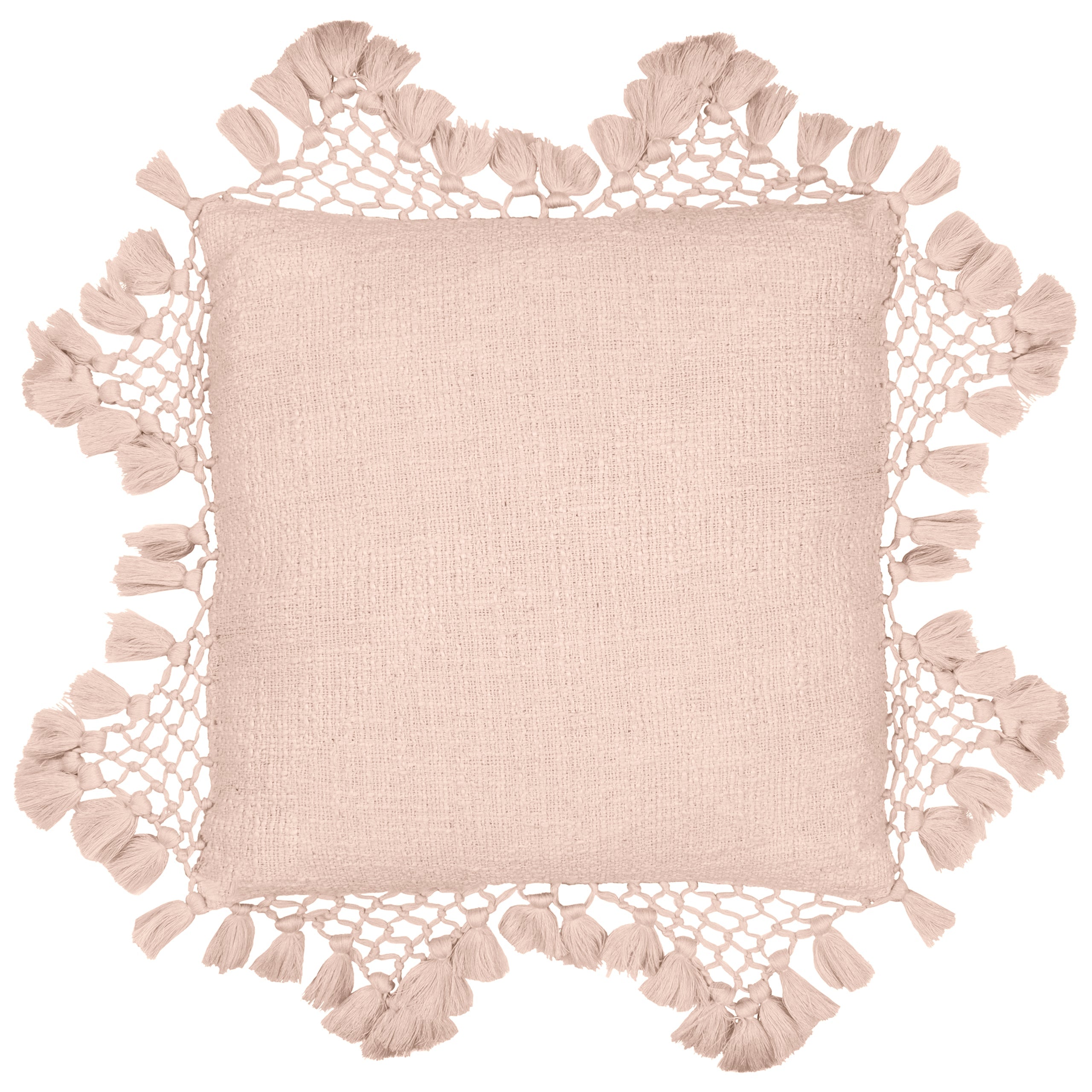 Anko Macrame Tassel Trim Cushion