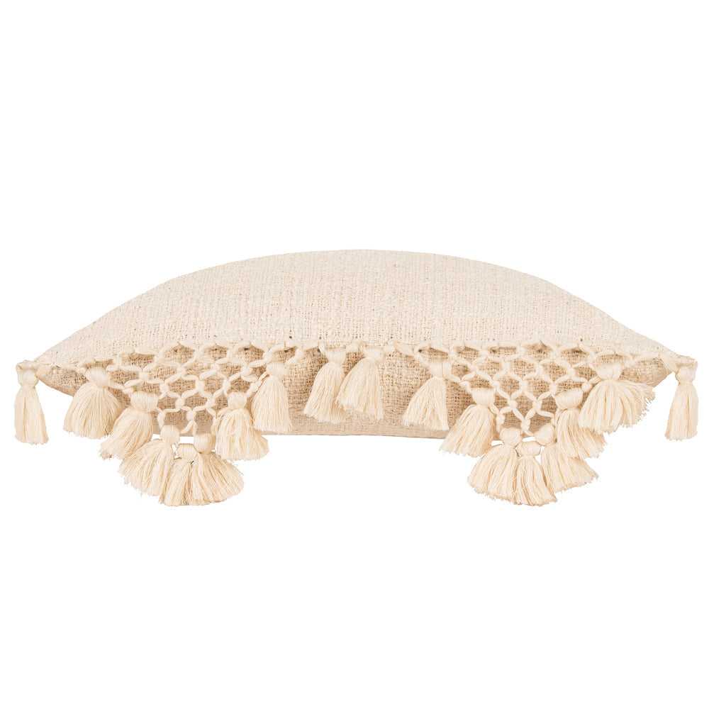 Anko Macrame Tassel Trim Cushion