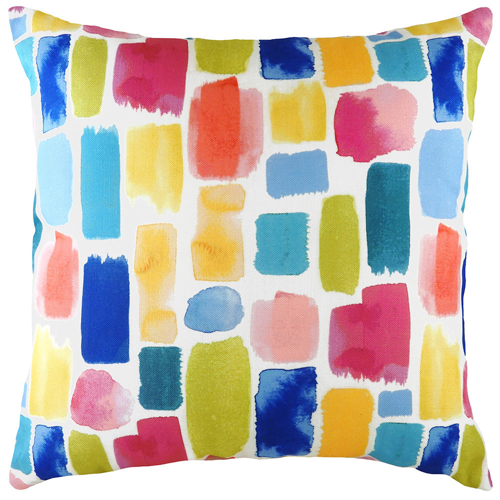 Aquarelle Dash Abstract Cushion