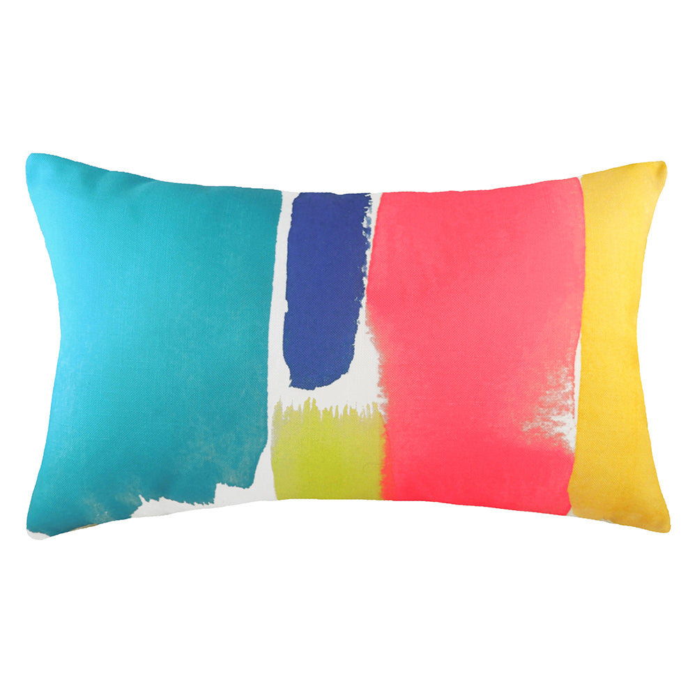 Aquarelle Abstract Rectangular Cushion