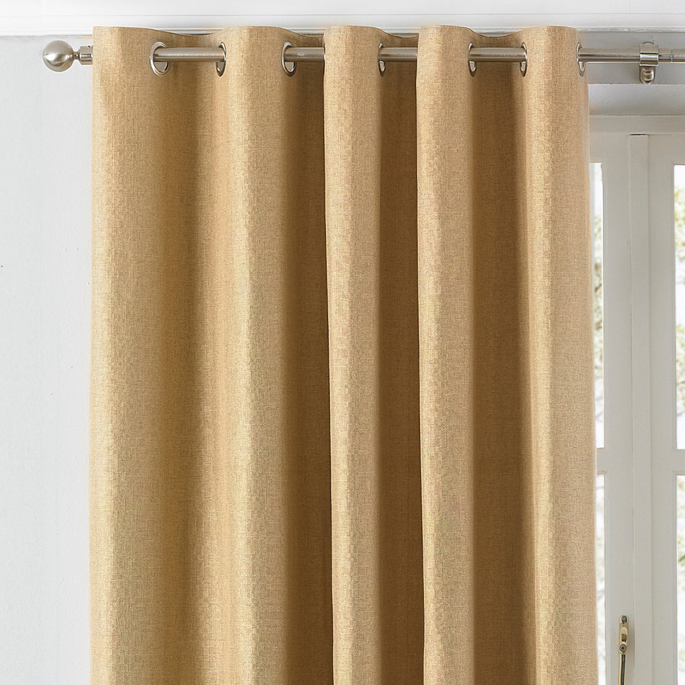 Atlantic Twill Woven Eyelet Curtains