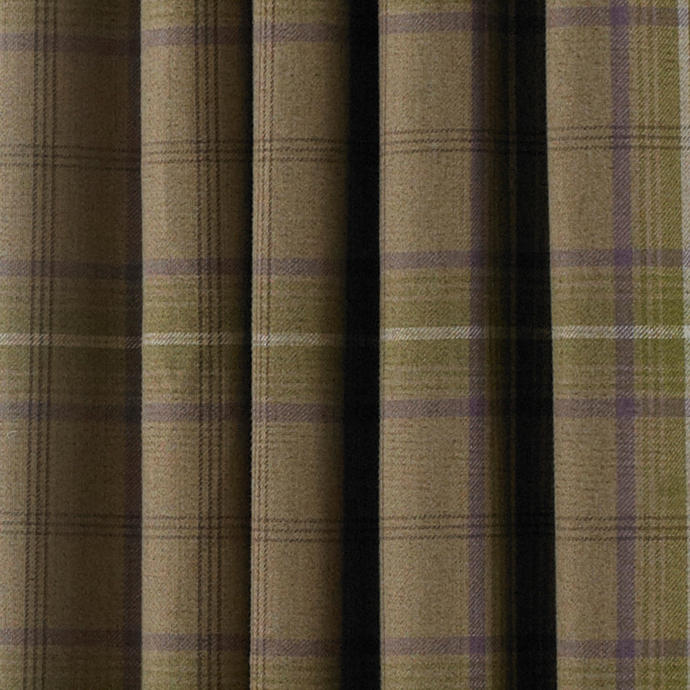 Aviemore Tartan Faux Wool Eyelet Curtains