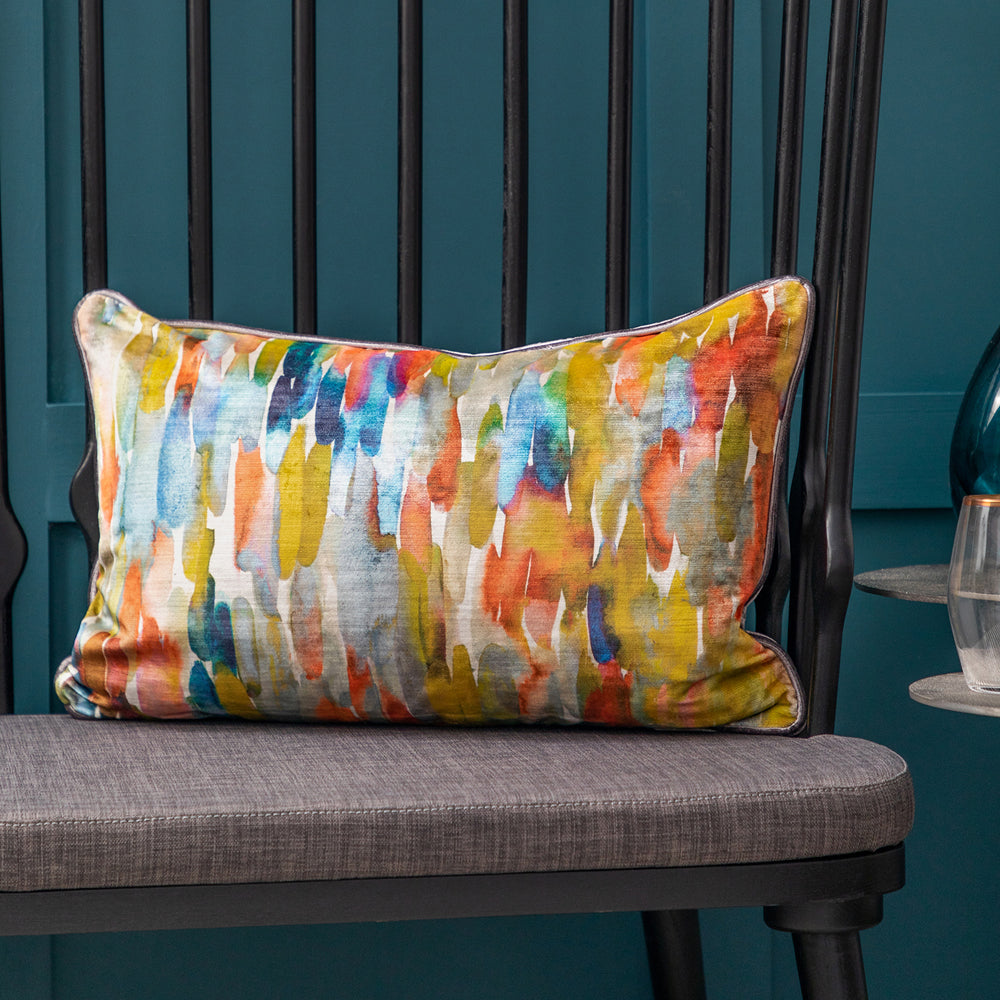 Azima Printed Velvet Cushion