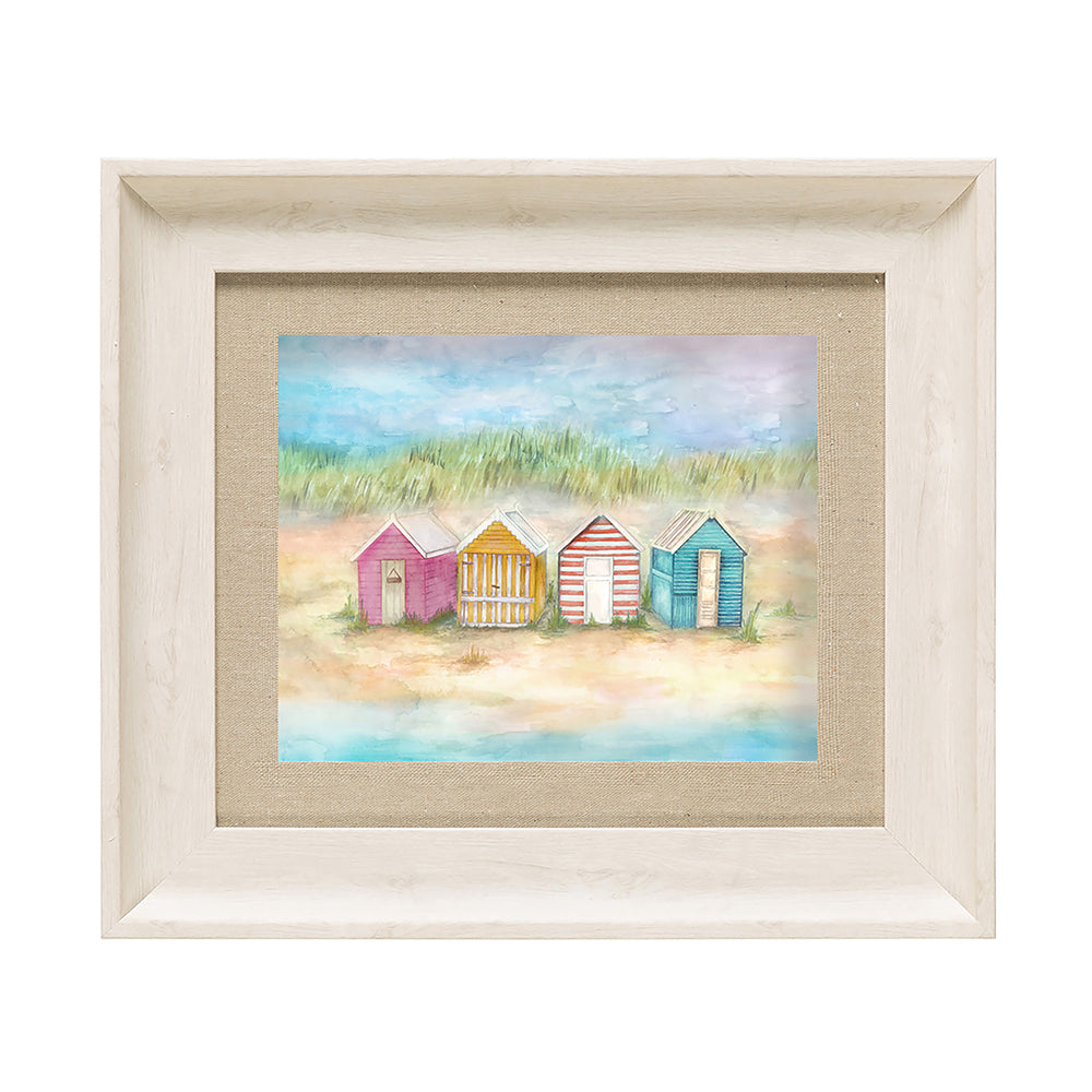 Beach Hut Framed Print