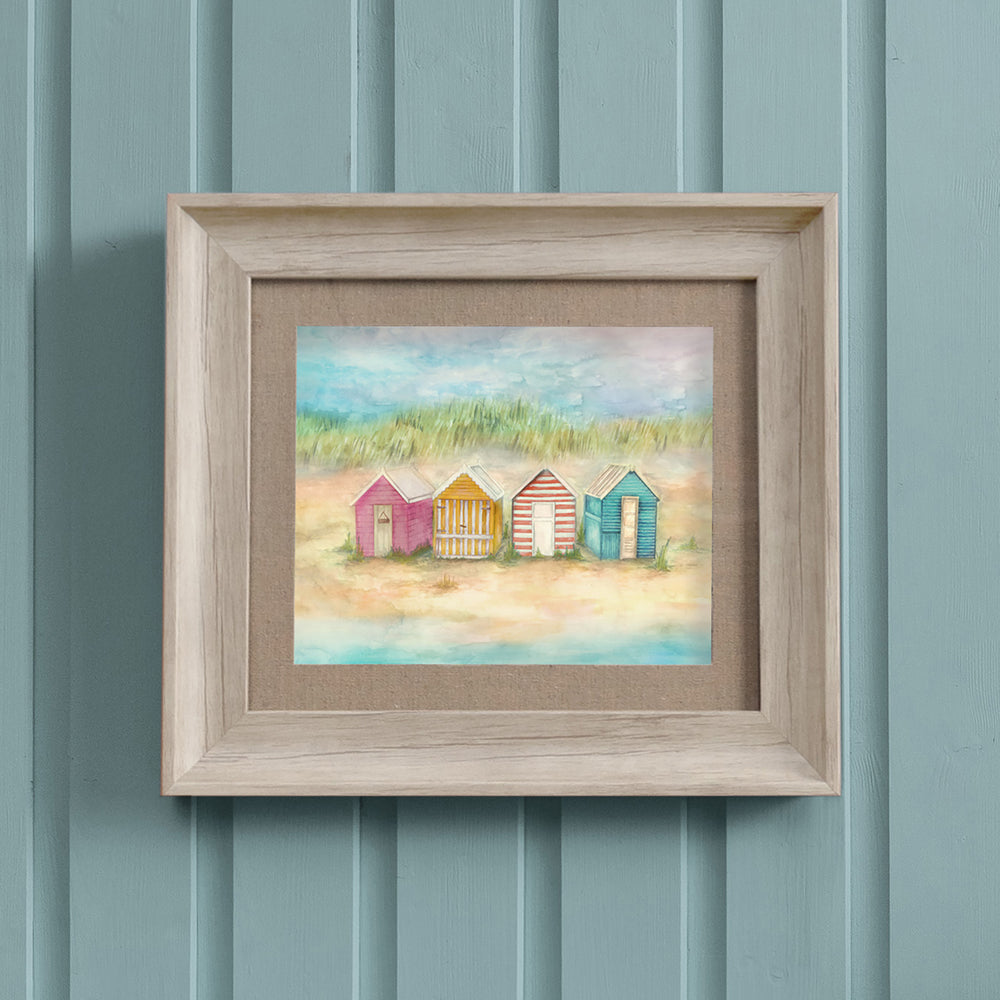 Beach Hut Framed Print