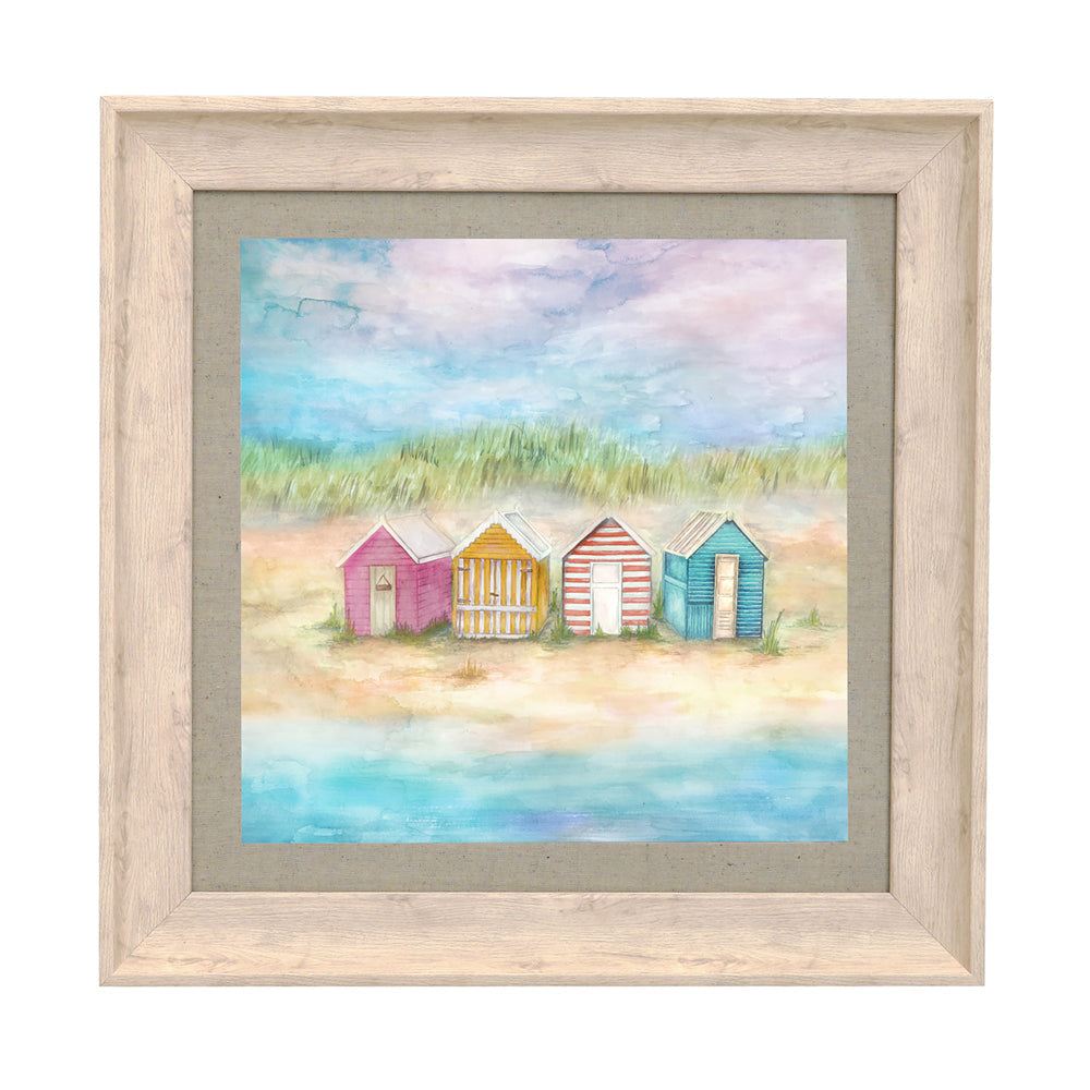 Beach Hut Framed Print