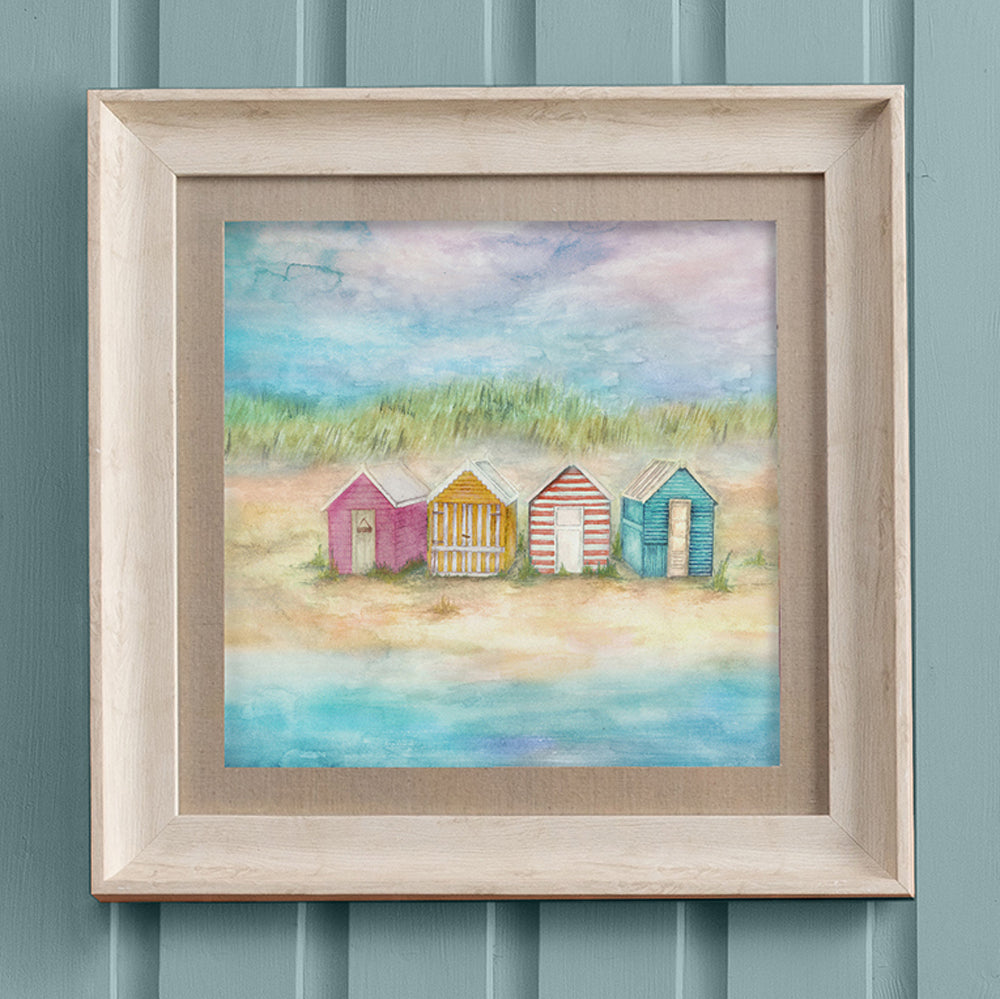 Beach Hut Framed Print