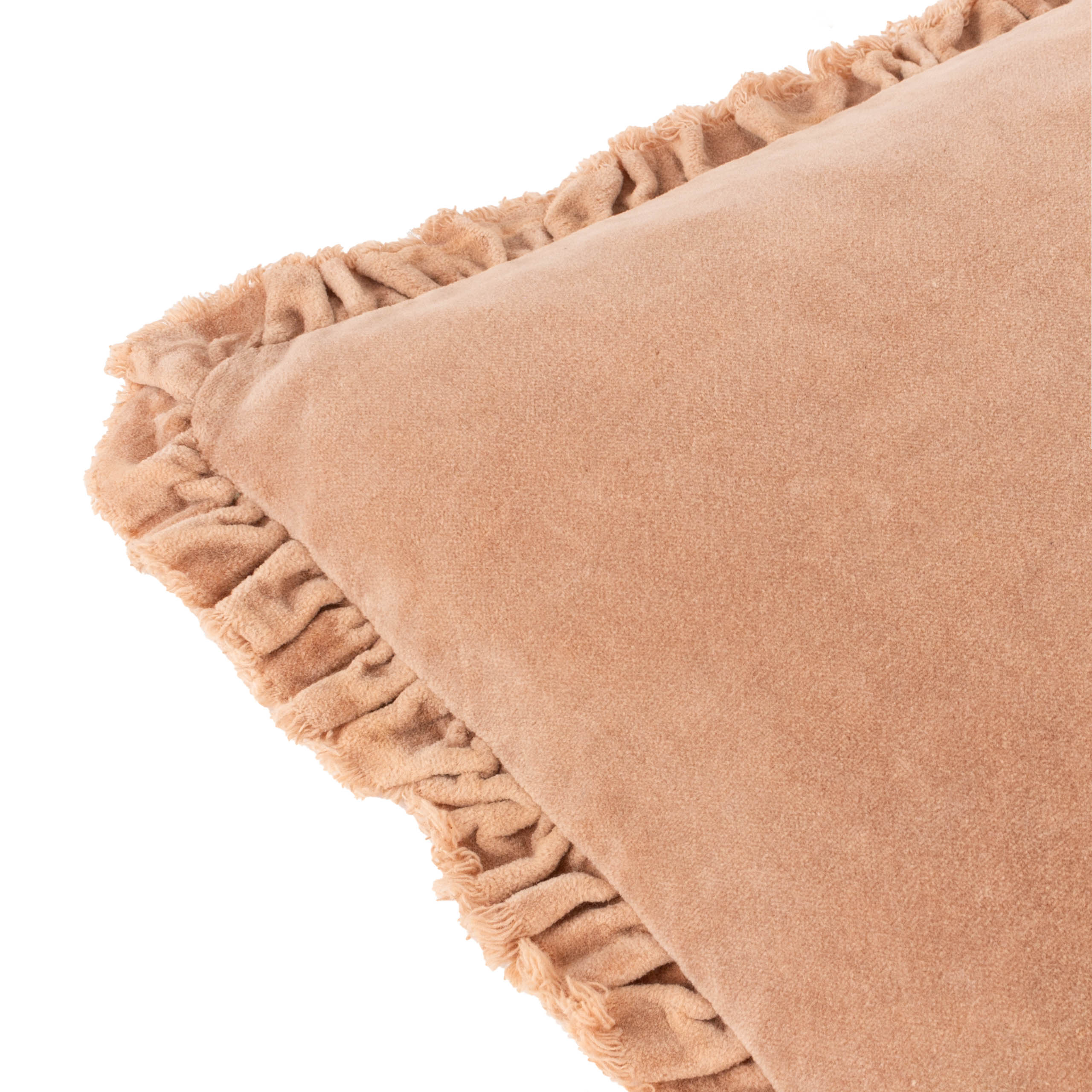 Bertie Washed Cotton Velvet Cushion