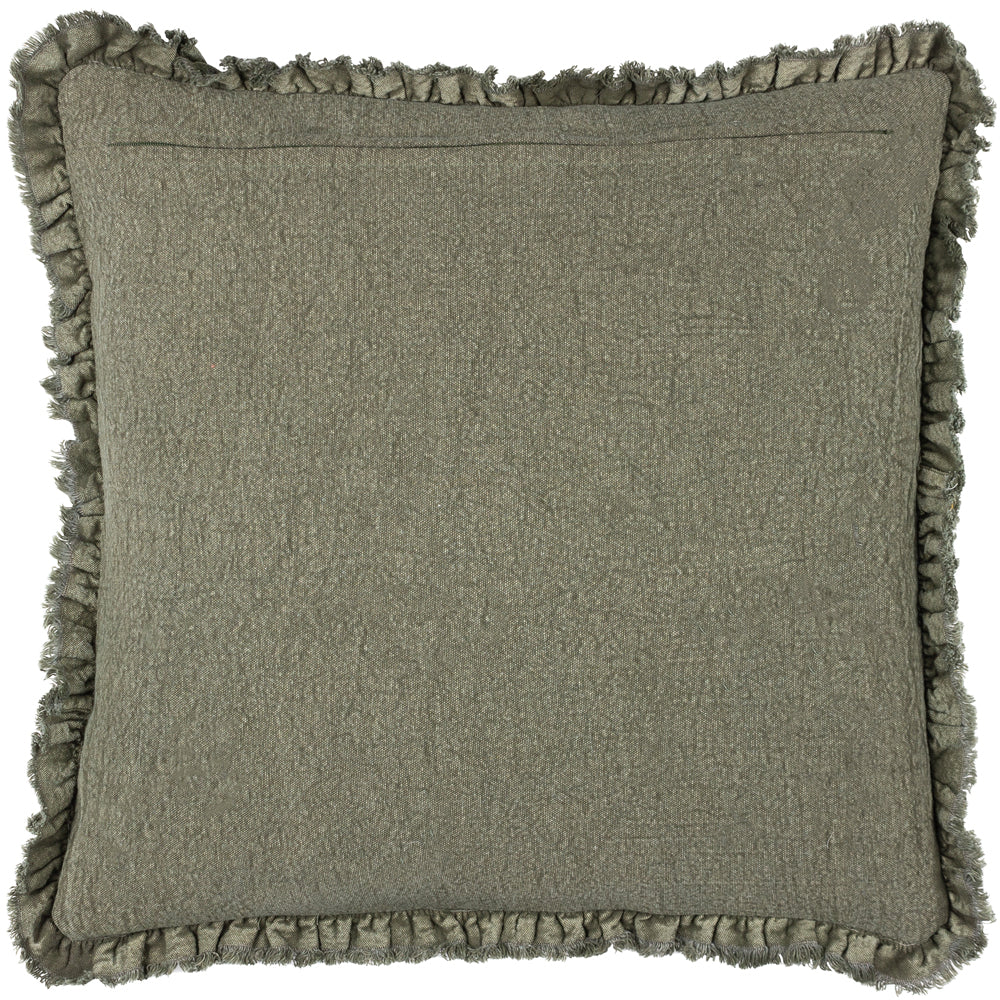 Bertie Washed Cotton Velvet Cushion