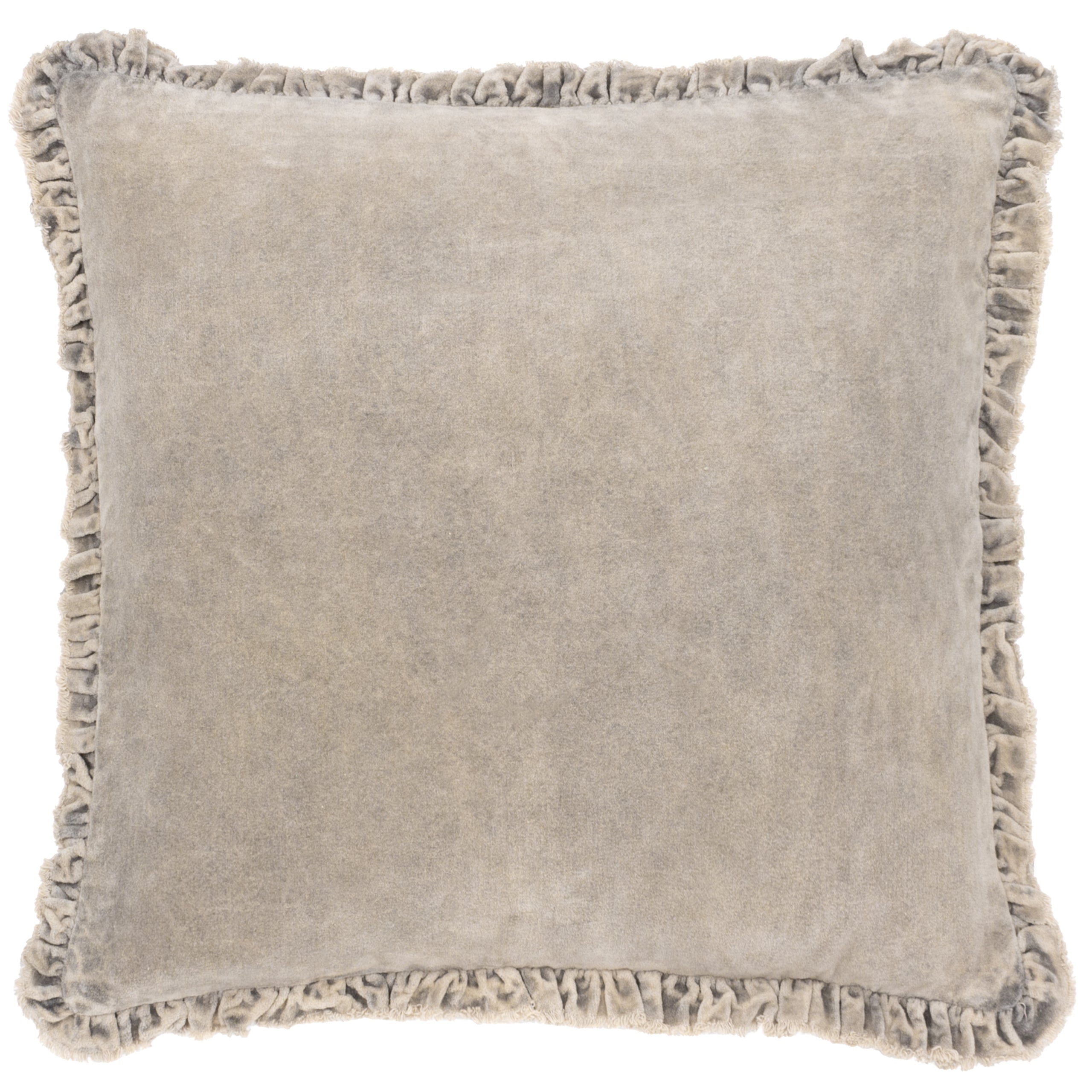 Bertie Washed Cotton Velvet Cushion