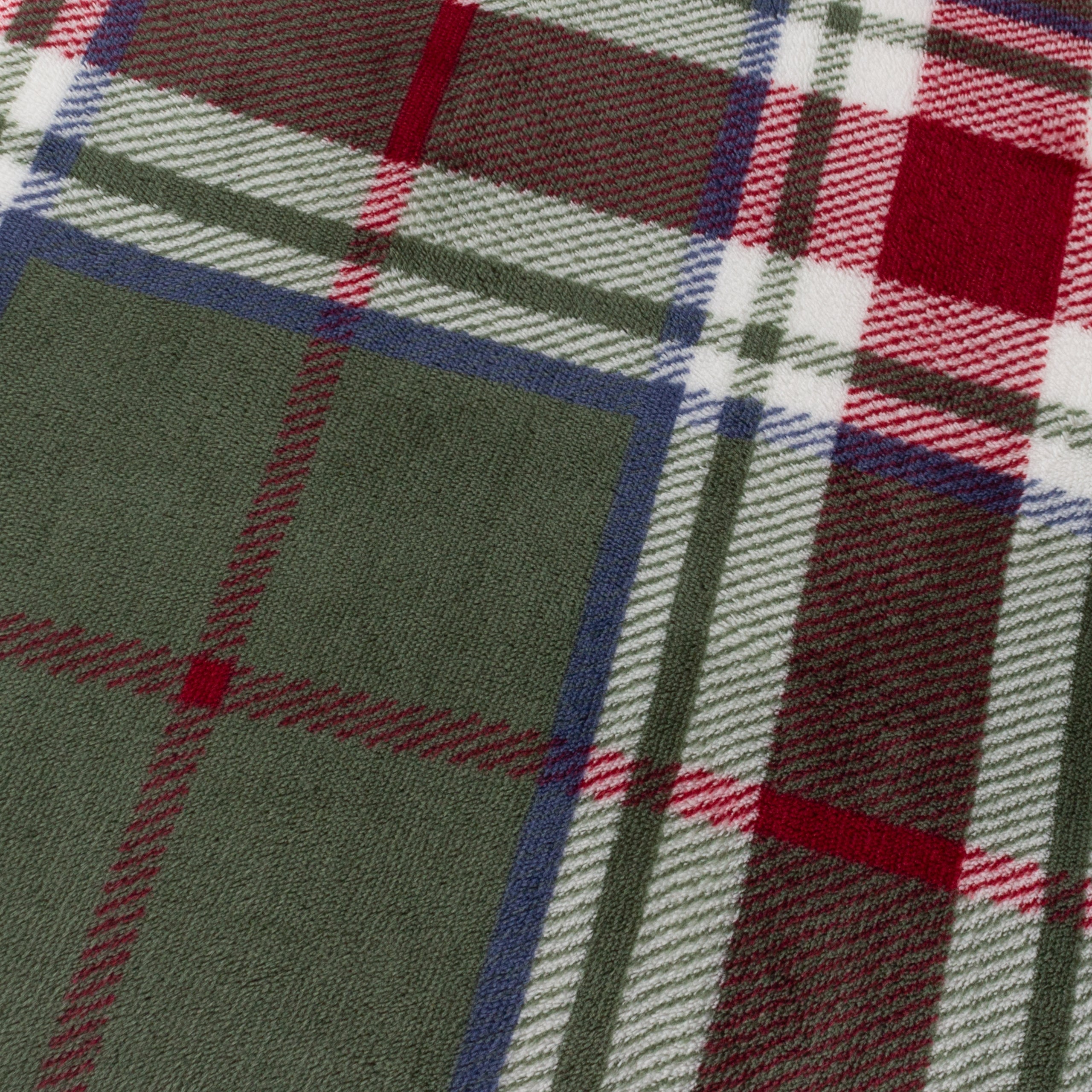 Braemar Check Sherpa Fleece Throw