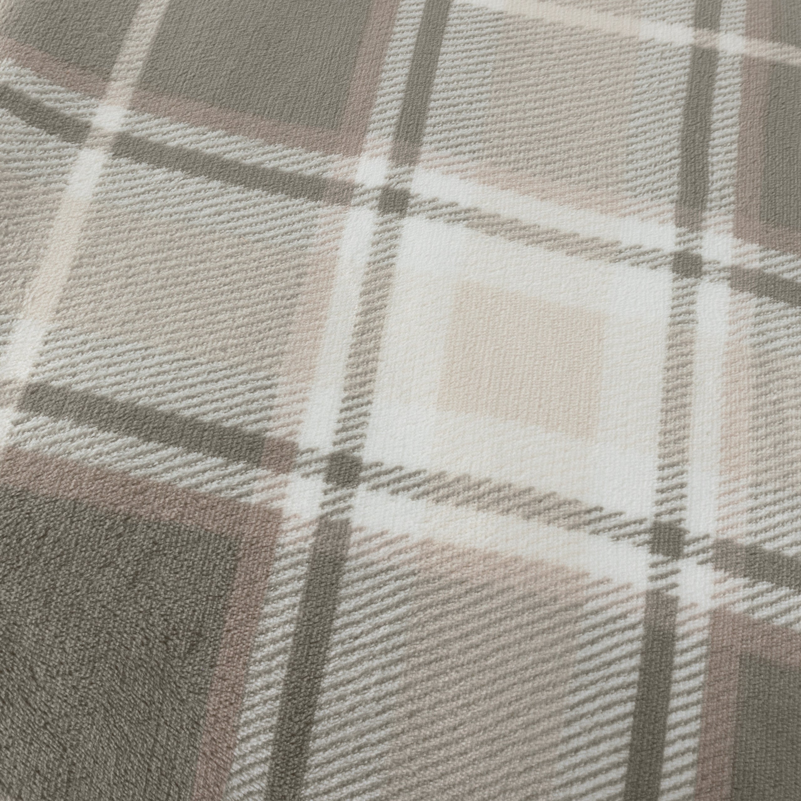 Braemar Check Sherpa Fleece Throw