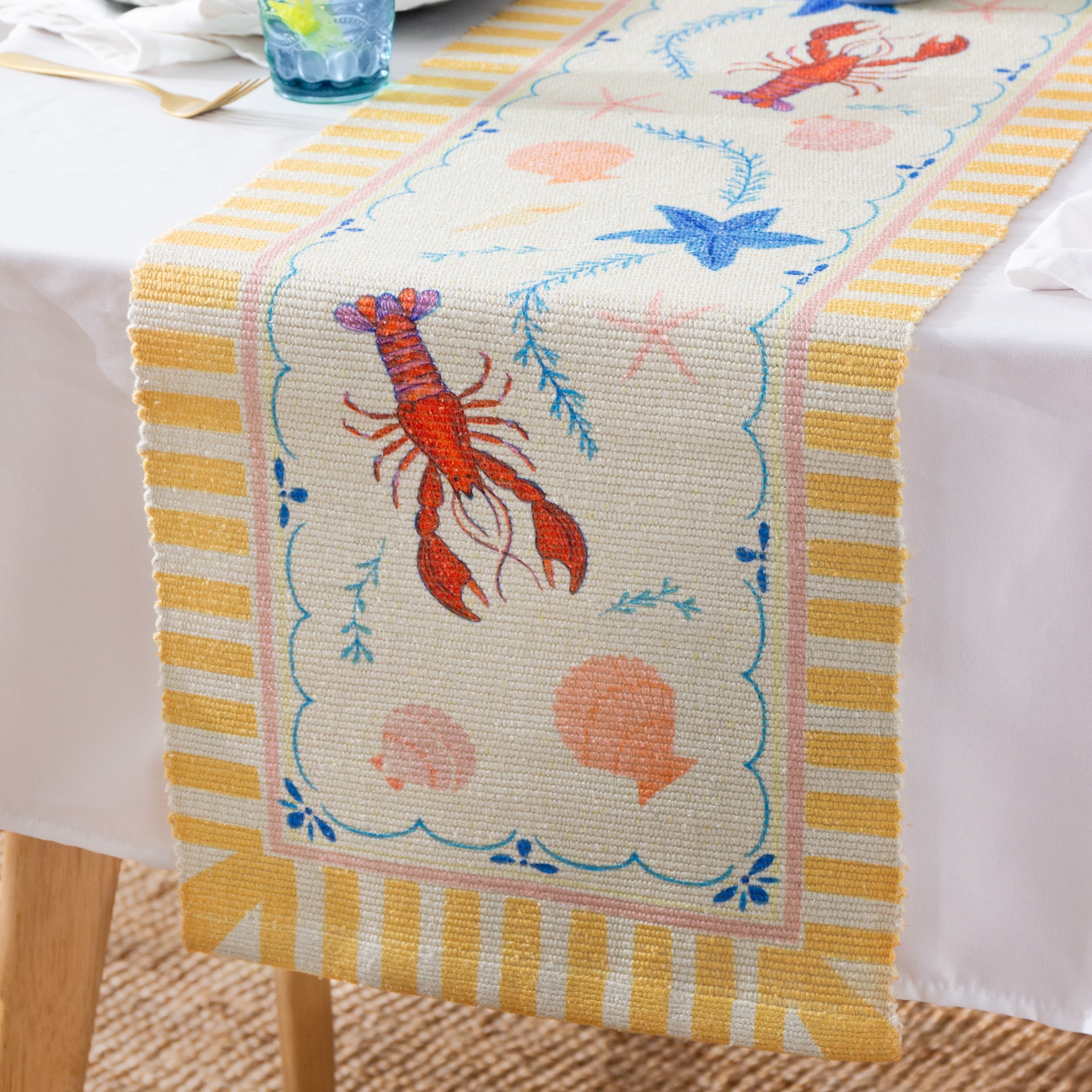 Brunch Stripes Indoor/Outdoor Table Runner