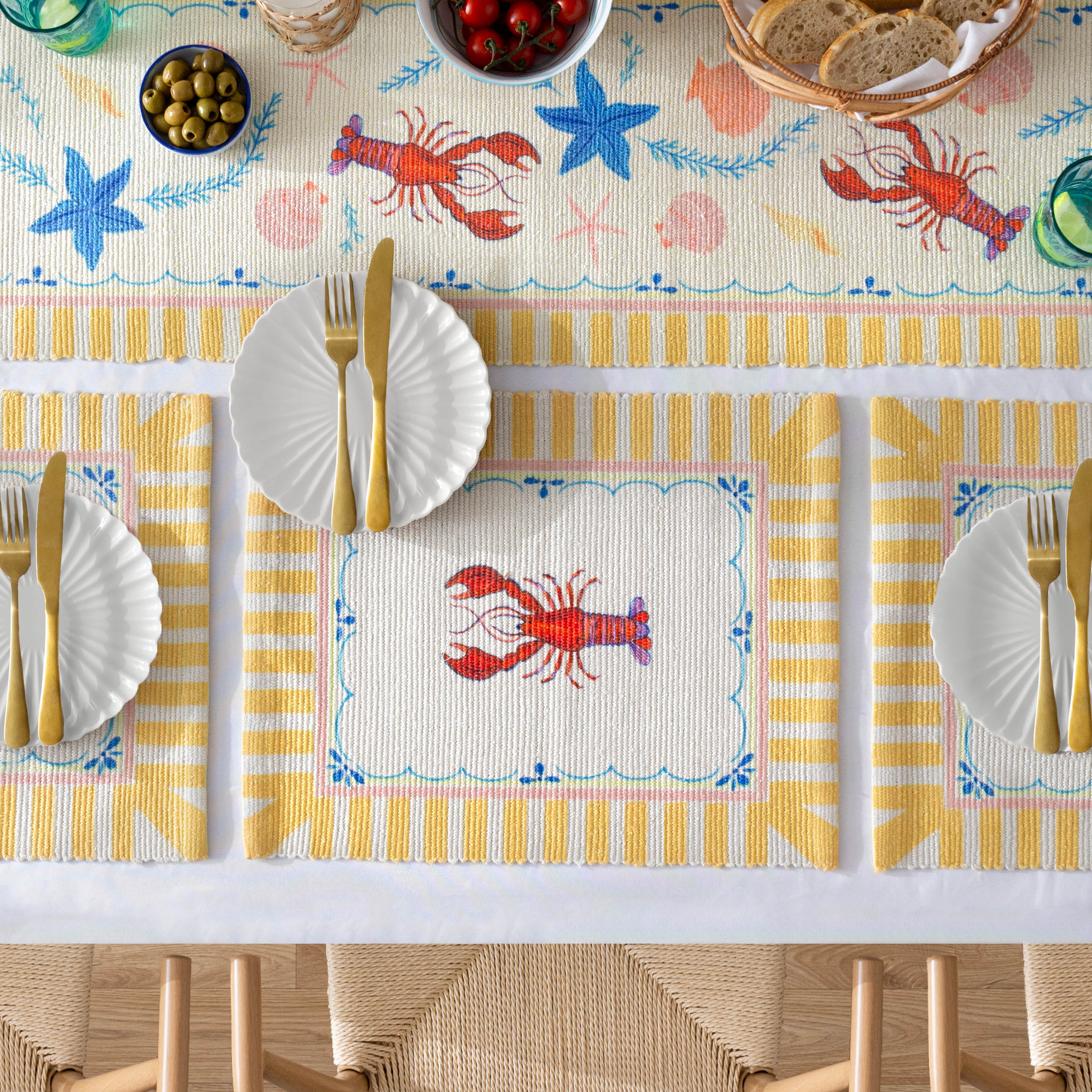 Brunch Stripes Indoor/Outdoor Table Runner