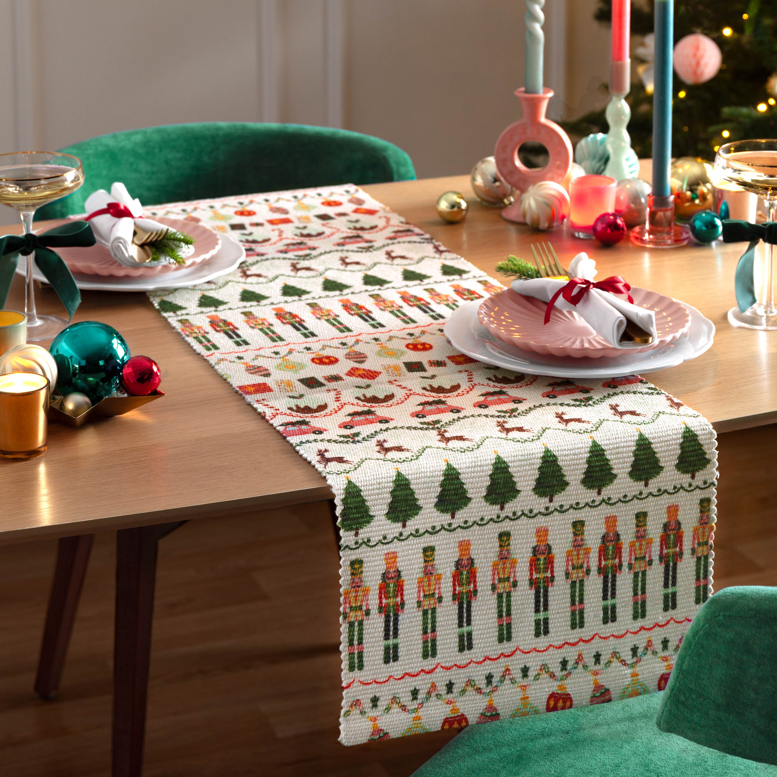 Christmas Celebration Festive Table Runner