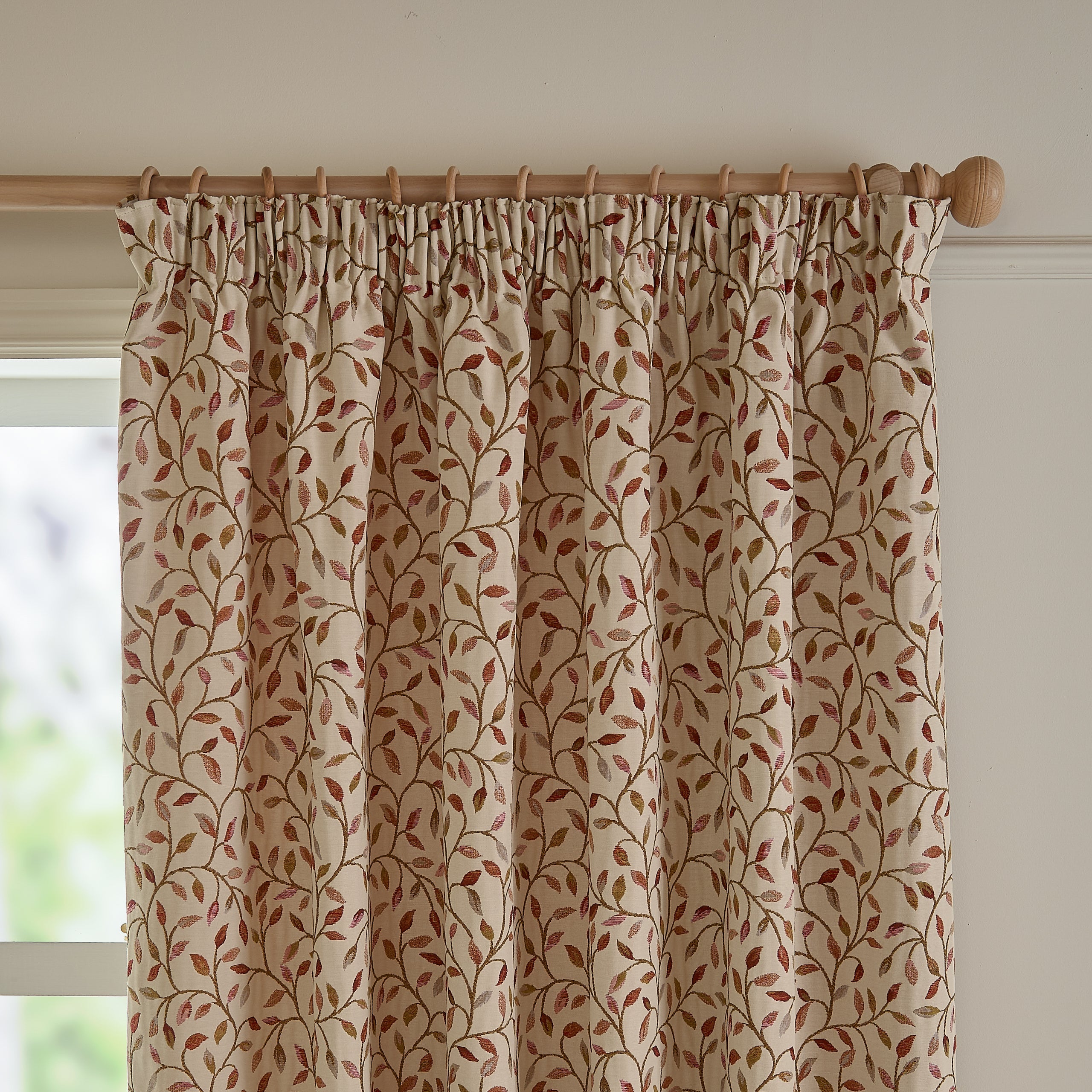 Cervino Jacquard Room Darkening Pencil Pleat Curtains