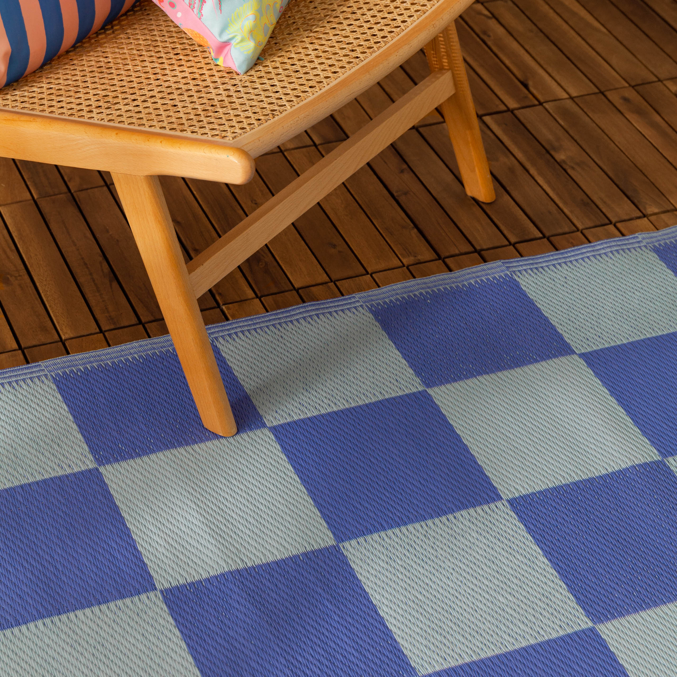 Checkerboard Outdoor Rug