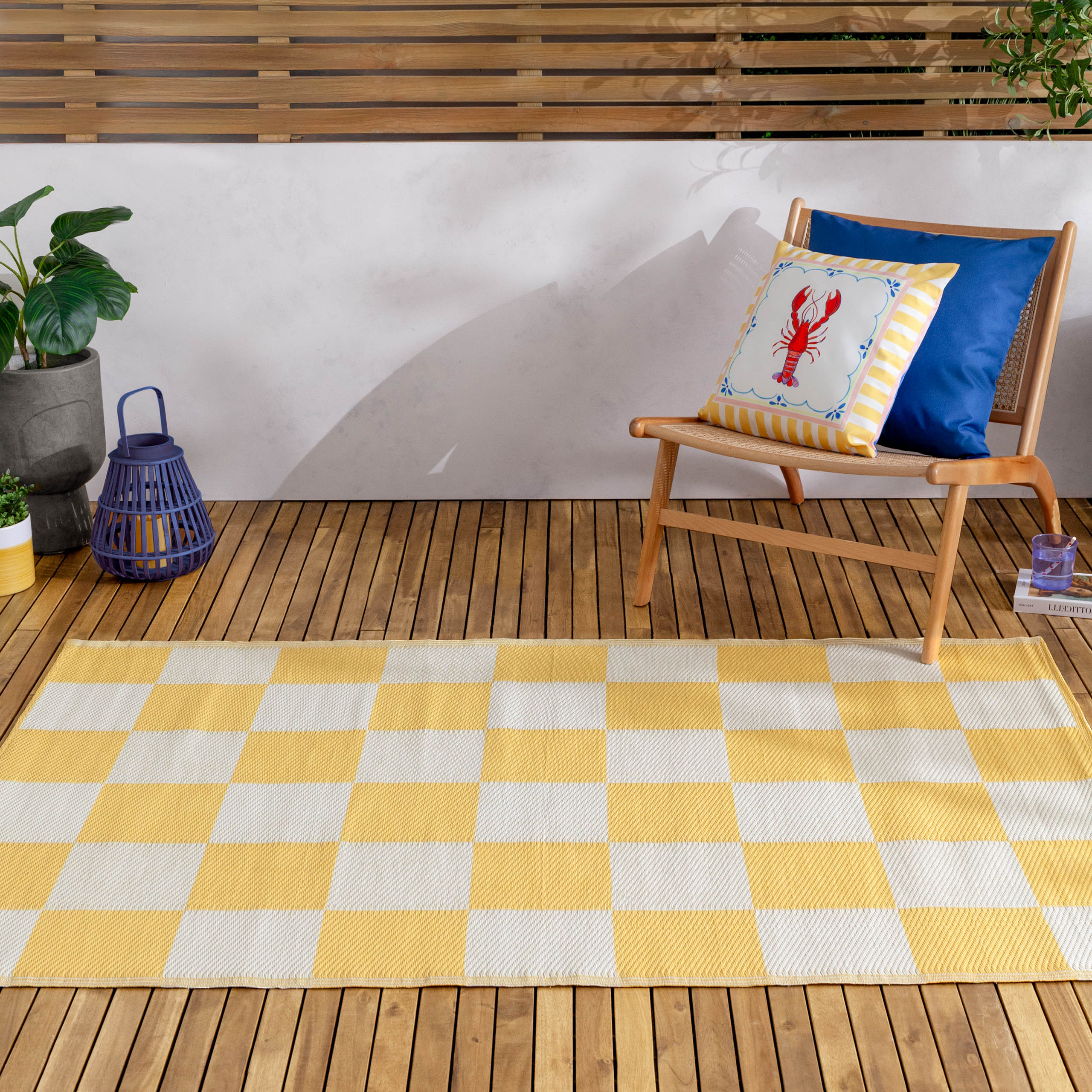 Checkerboard Outdoor Rug