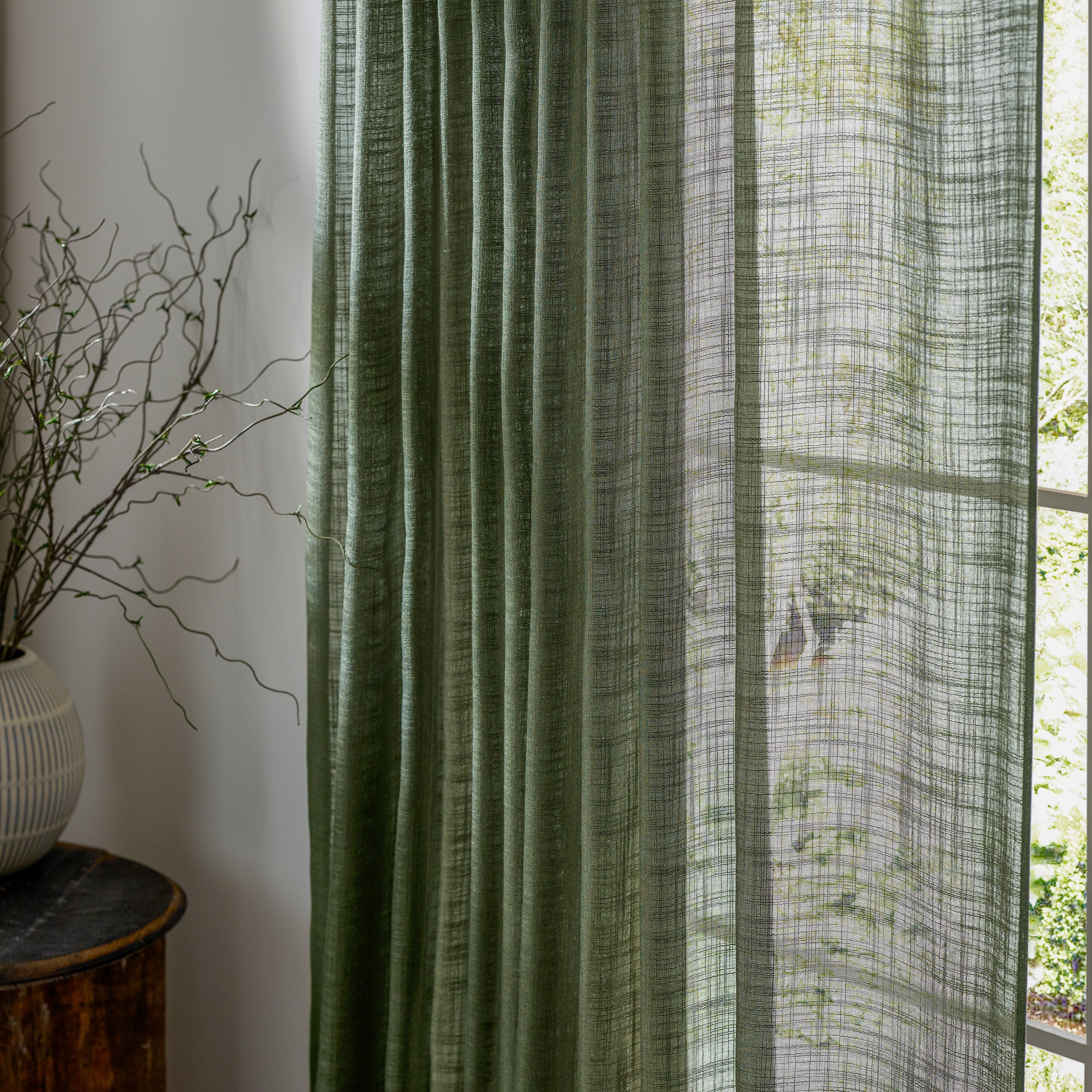 Cirrus Woven Sheer Curtain Panel
