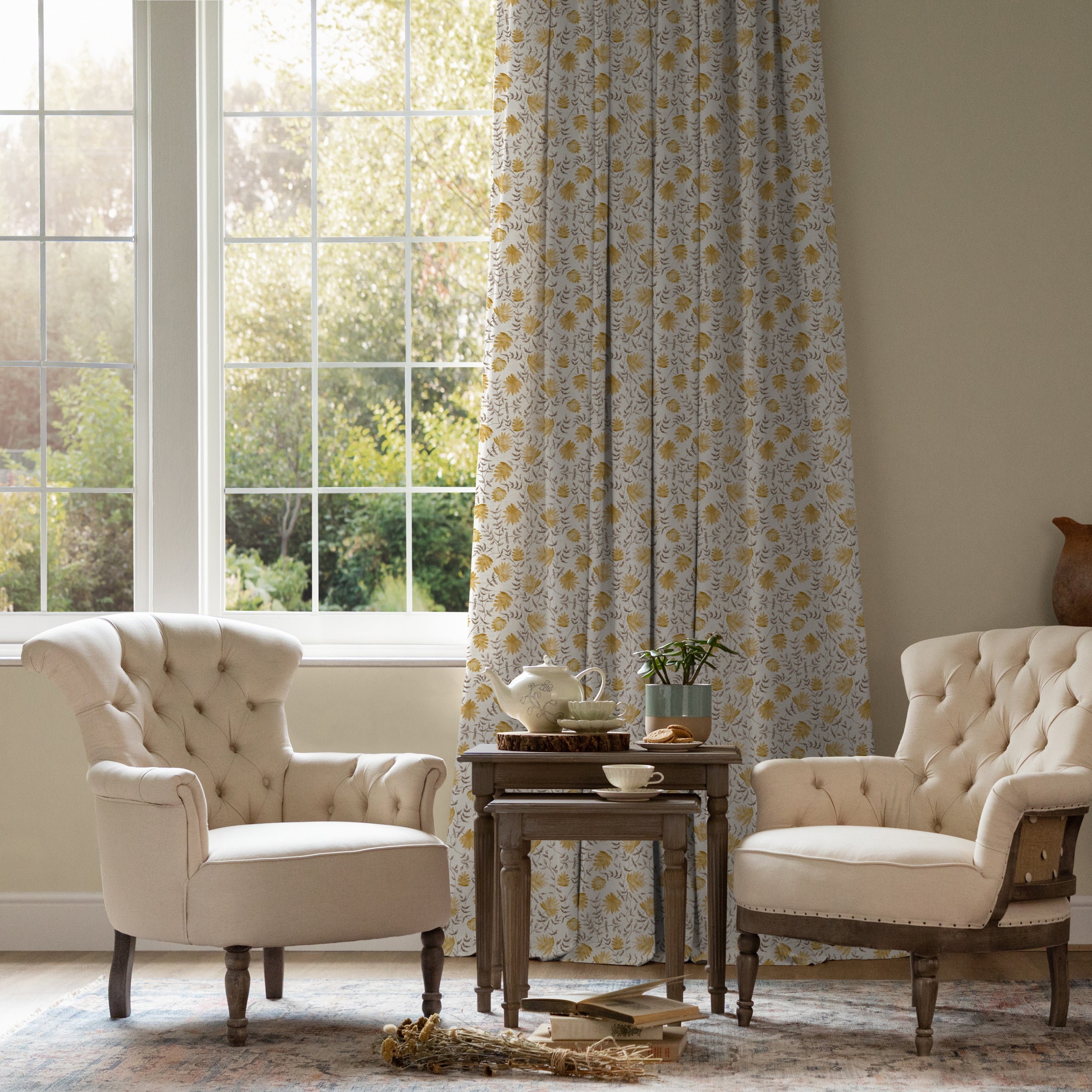 Country Folk Fabric Pattern