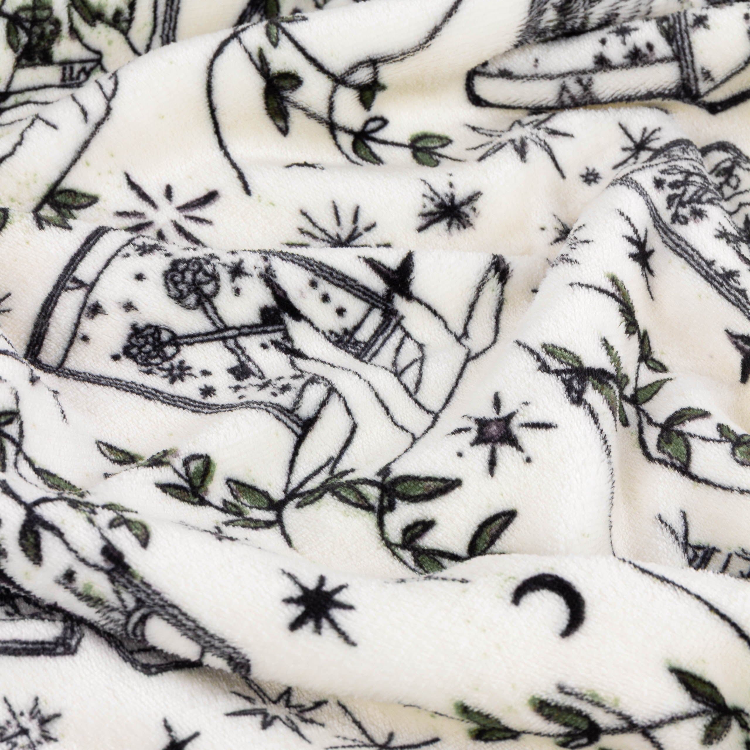 Celestial Stories Printed Sherpa Fleece Throw