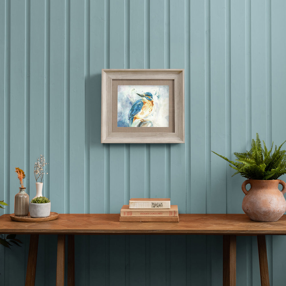 Darting Kingfisher Framed Print