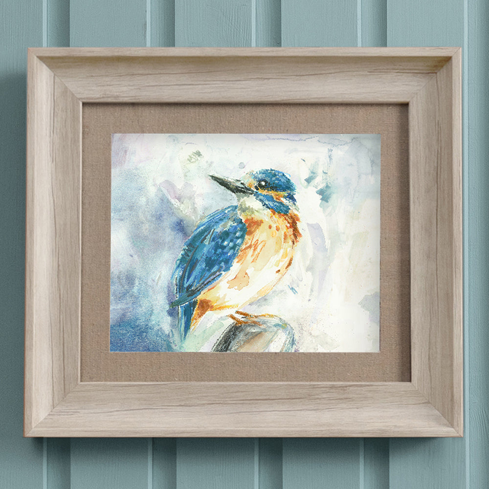 Darting Kingfisher Framed Print