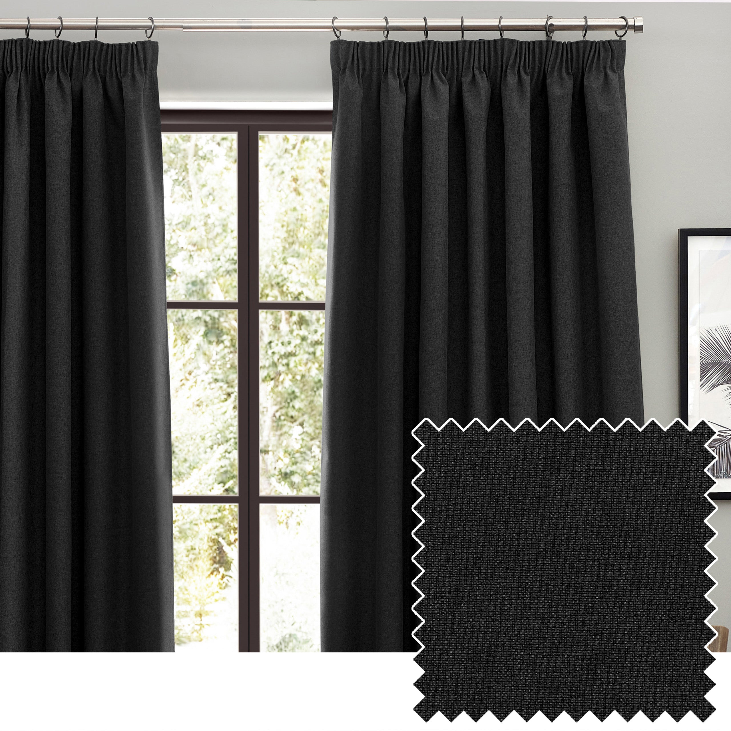 Dawn Textured out Pencil Pleat Curtains