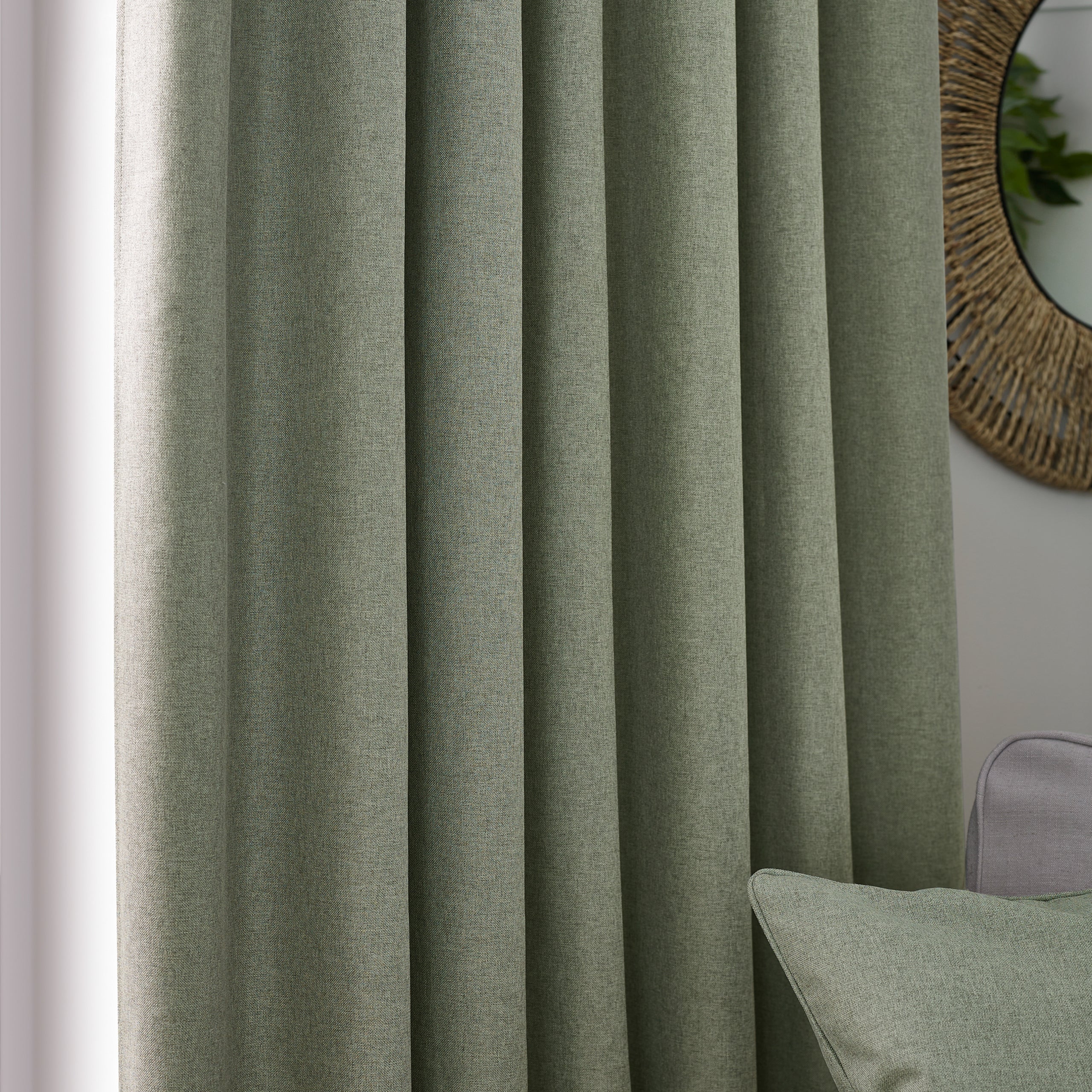 Dawn Textured Blackout Pencil Pleat Curtains