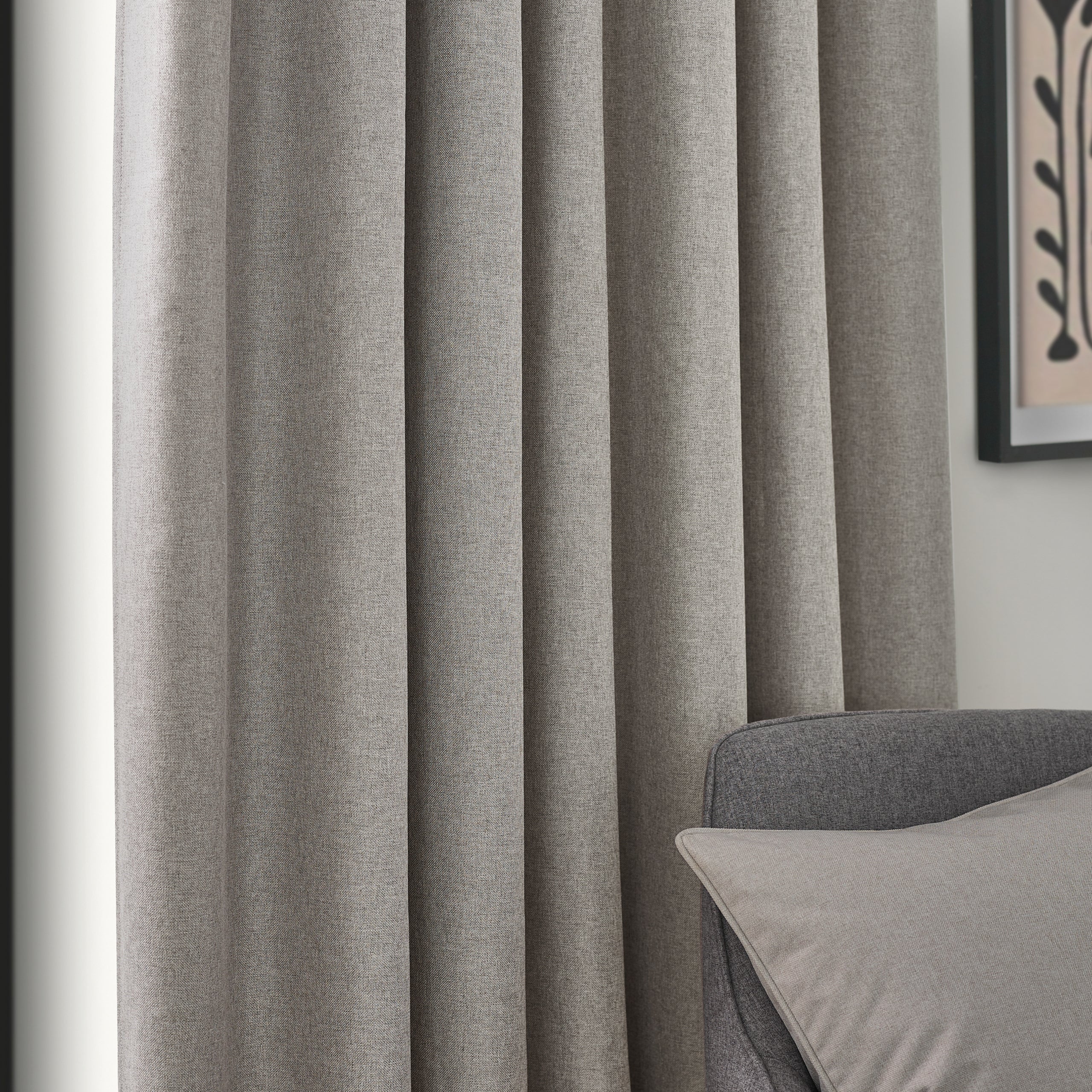 Dawn Textured Blackout Pencil Pleat Curtains