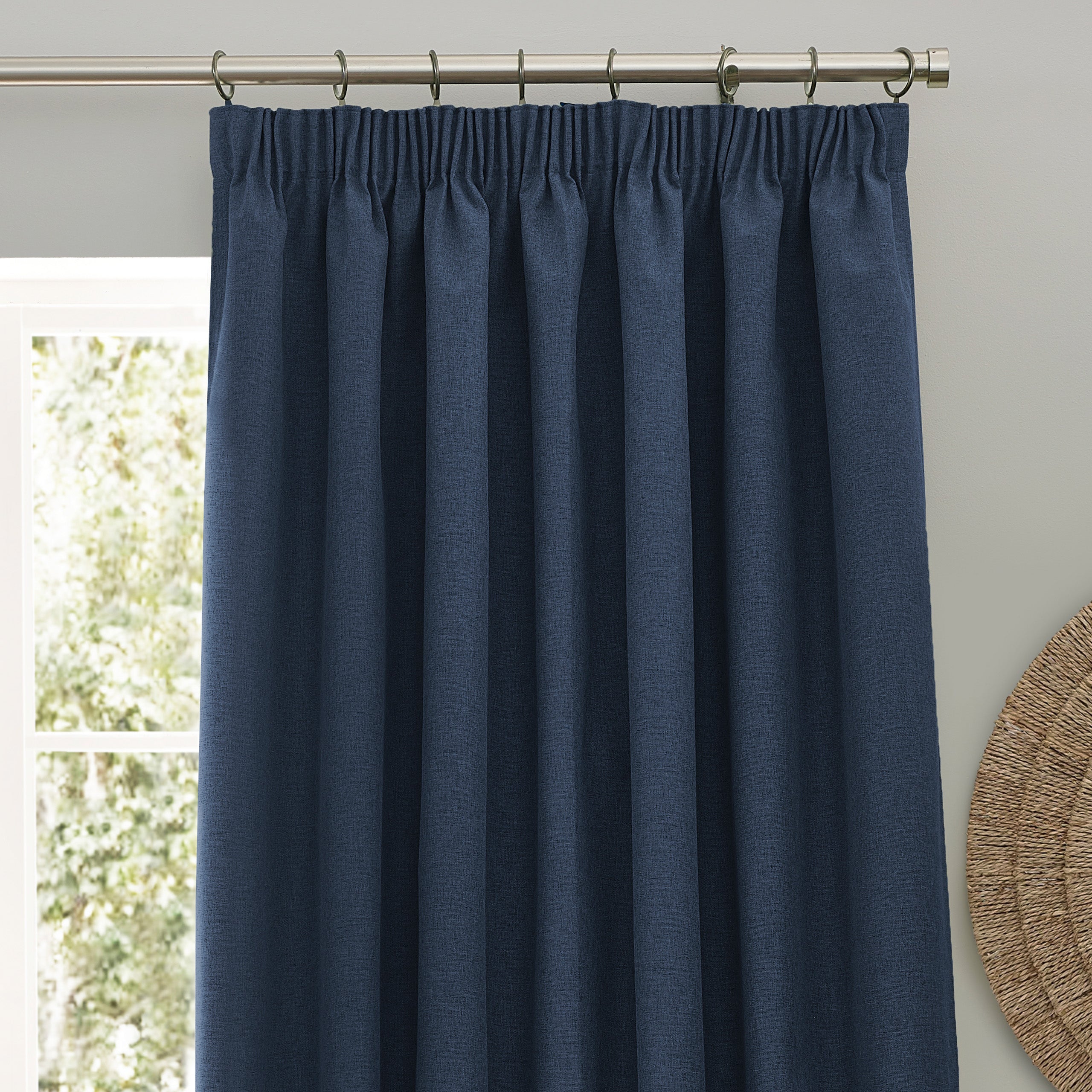 Dawn Textured Blackout Pencil Pleat Curtains