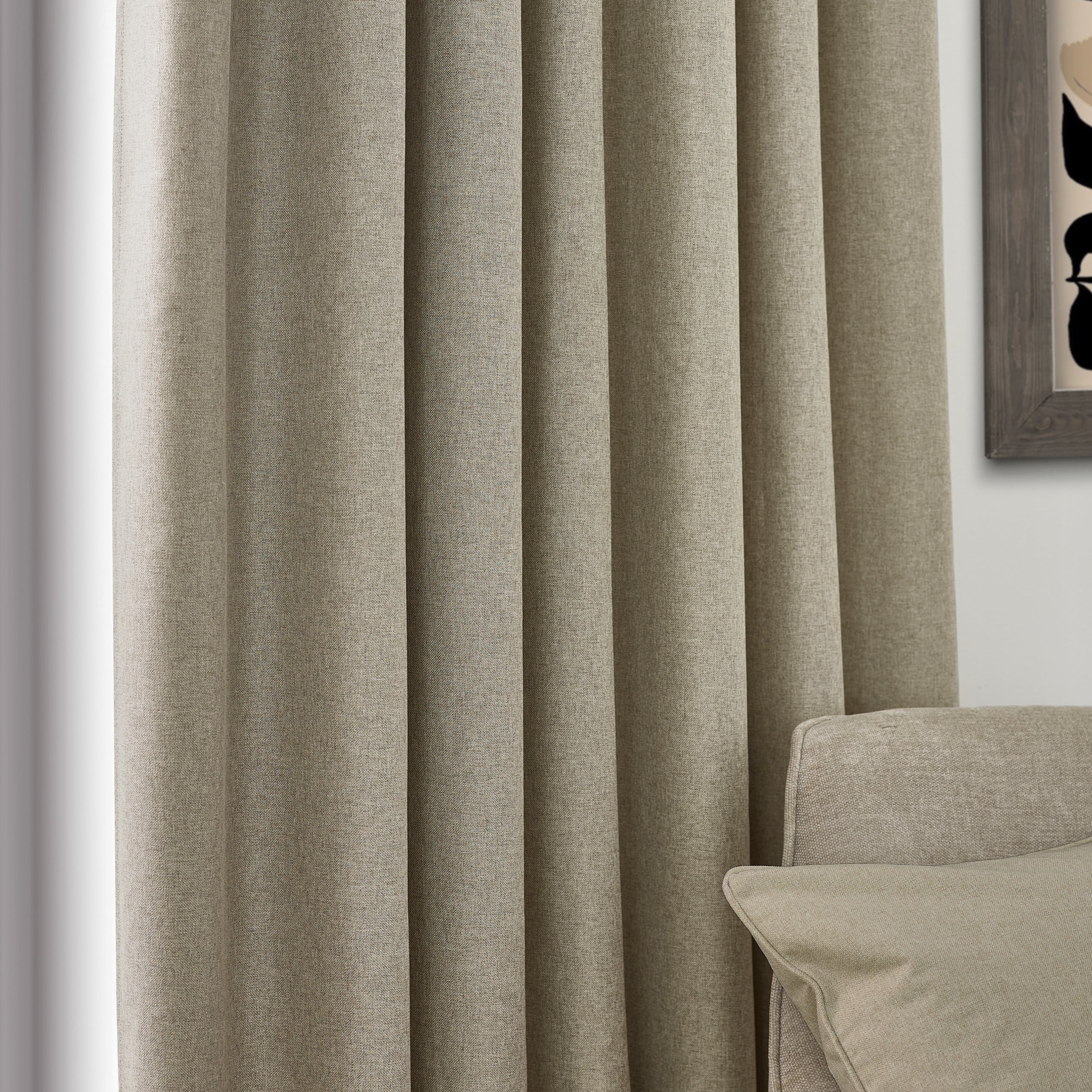 Dawn Textured Blackout Pencil Pleat Curtains