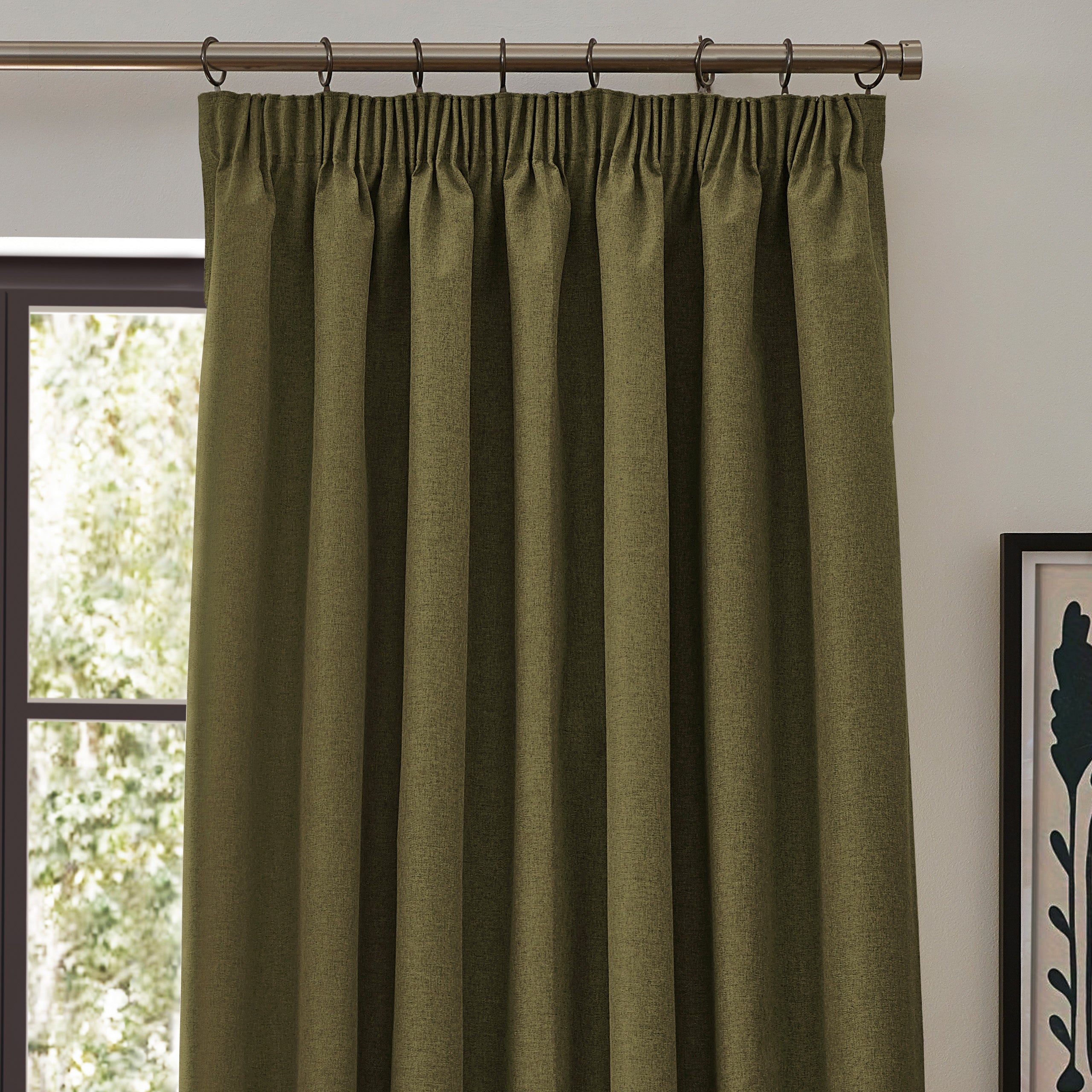 Dawn Textured Blackout Pencil Pleat Curtains