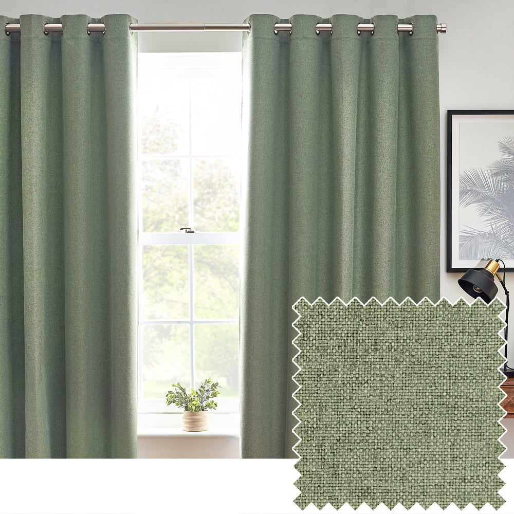 Dawn Textured Blackout Eyelet Curtains