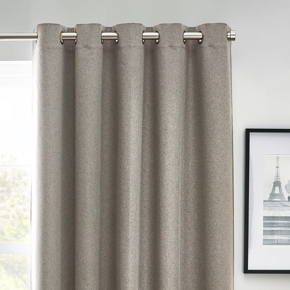 Dawn Textured Blackout Eyelet Curtains