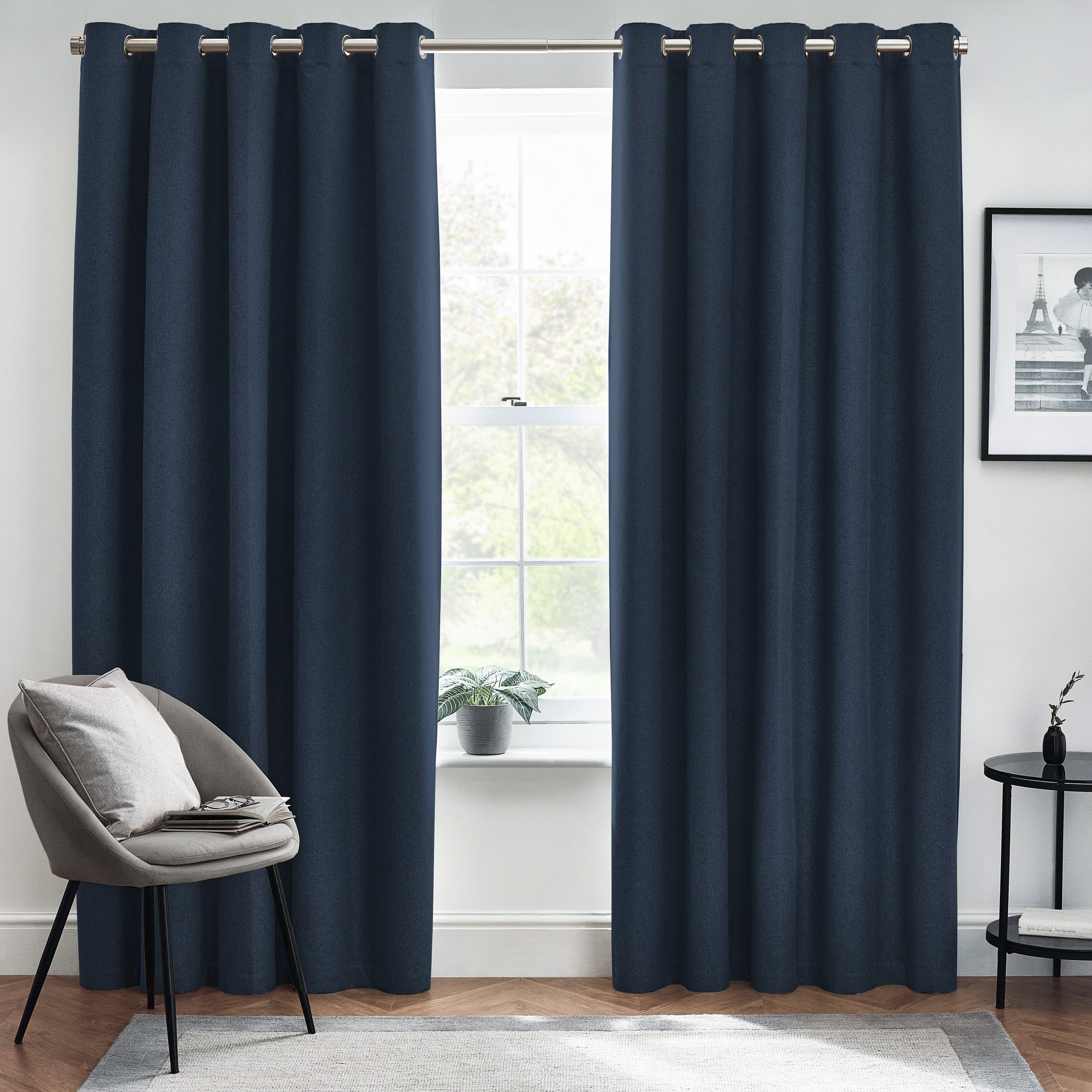 Dawn Textured Blackout Eyelet Curtains