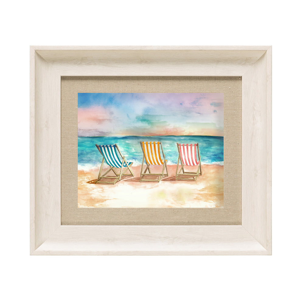 Deck Chair Framed Print