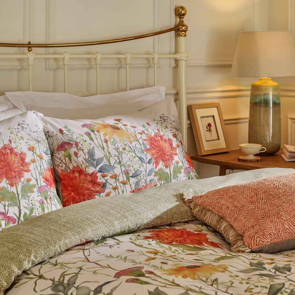 Delamere 100% Cotton Reversible Duvet Cover Set