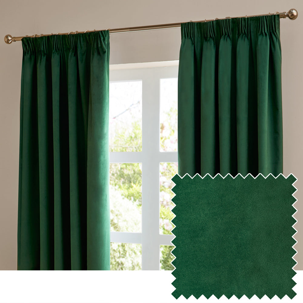 The Ultimate Velvet Blackout Pencil Pleat Curtains